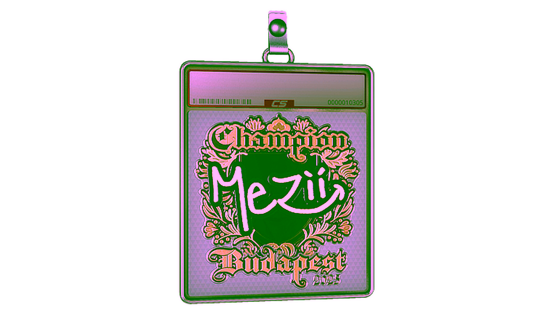 Affichage pour Sticker Slab | mezii (Gold, Champion) | Budapest 2025