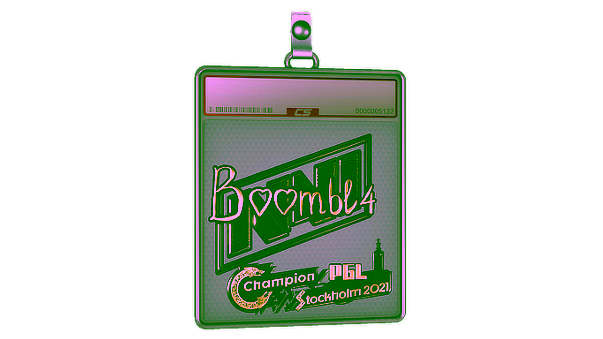 Display for Sticker Slab | Boombl4 (Gold) | Stockholm 2021