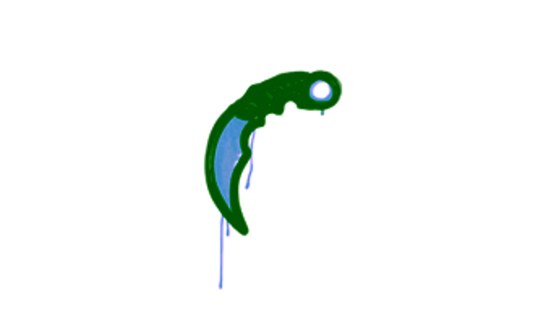 Display for Sealed Graffiti | Karambit (Monarch Blue)