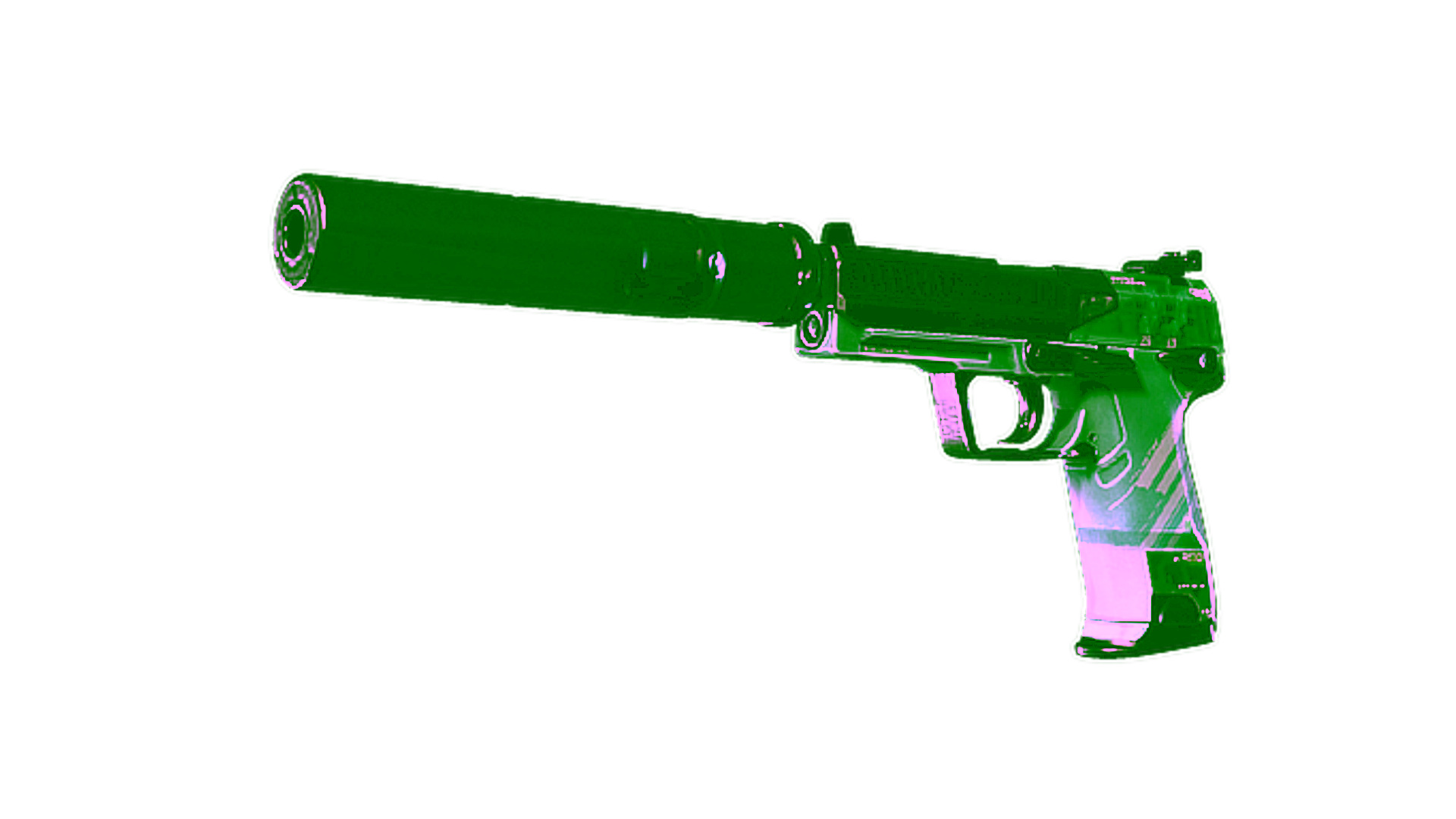 Display for USP-S | PC-GRN (Minimal Wear)