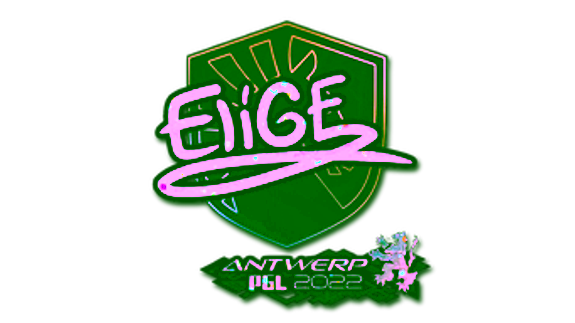 Sticker | EliGE (Glitter) | Antwerp 2022 için görüntü