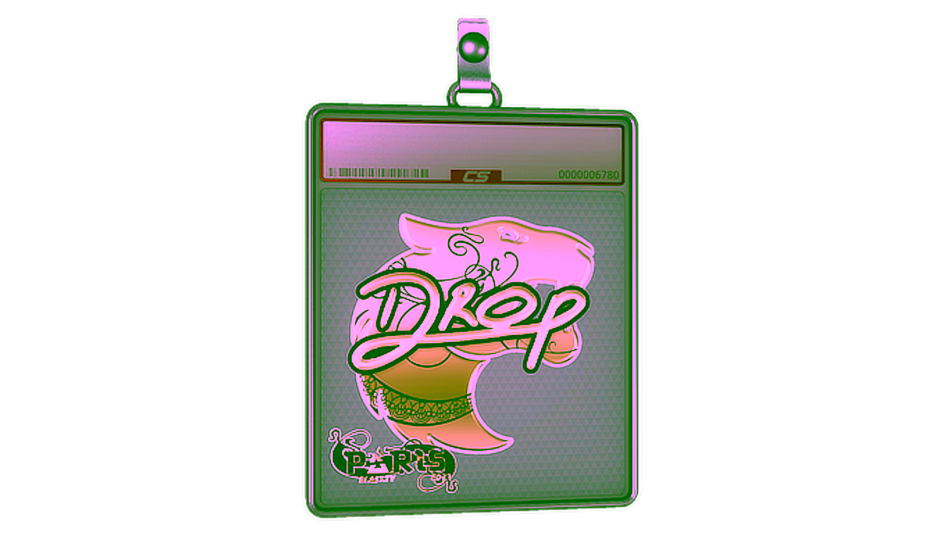 Anzeige für Sticker Slab | drop (Gold) | Paris 2023