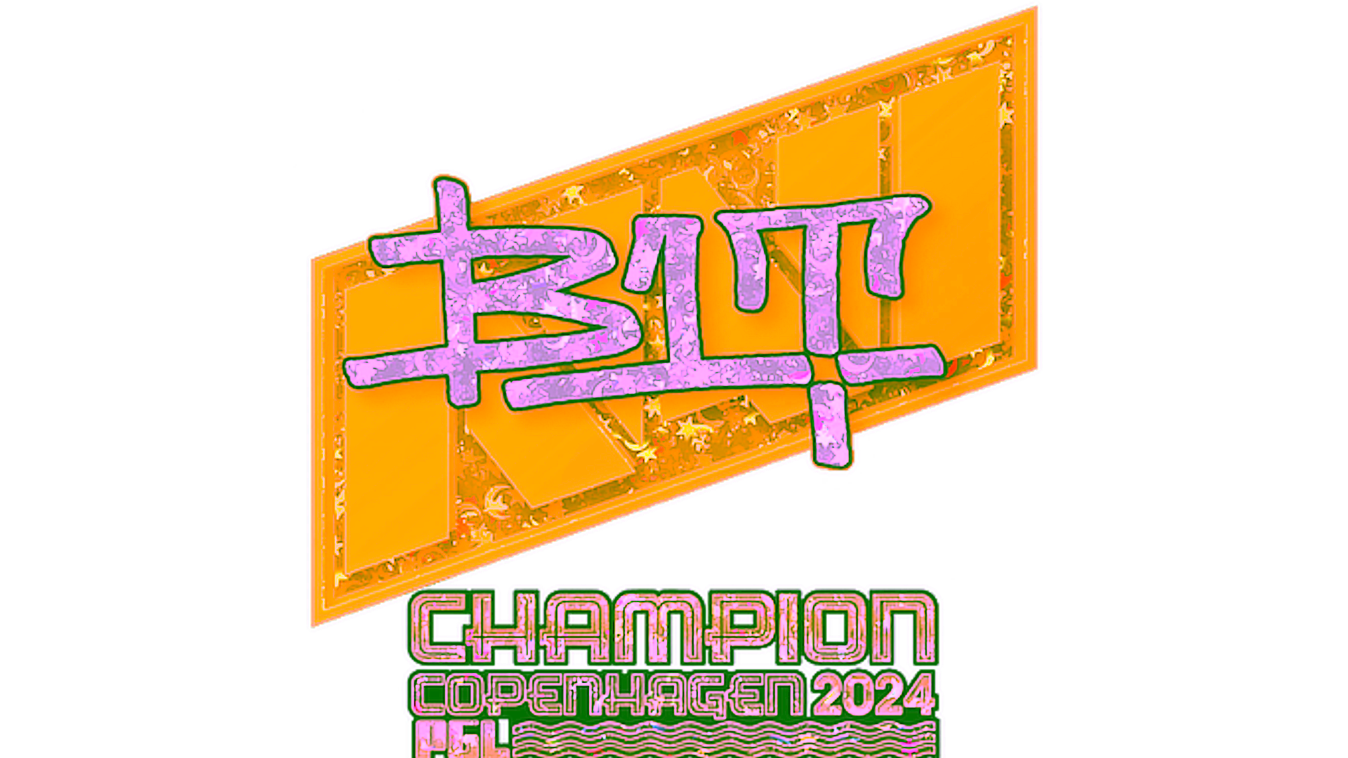 Display for Sticker | b1t (Glitter, Champion) | Copenhagen 2024