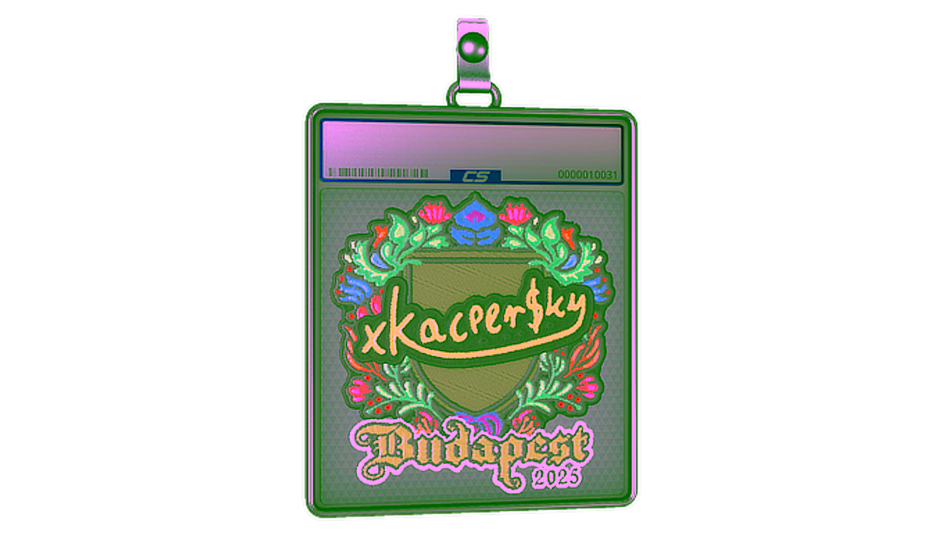 Mostrar para Sticker Slab | xKacpersky (Embroidered) | Budapest 2025