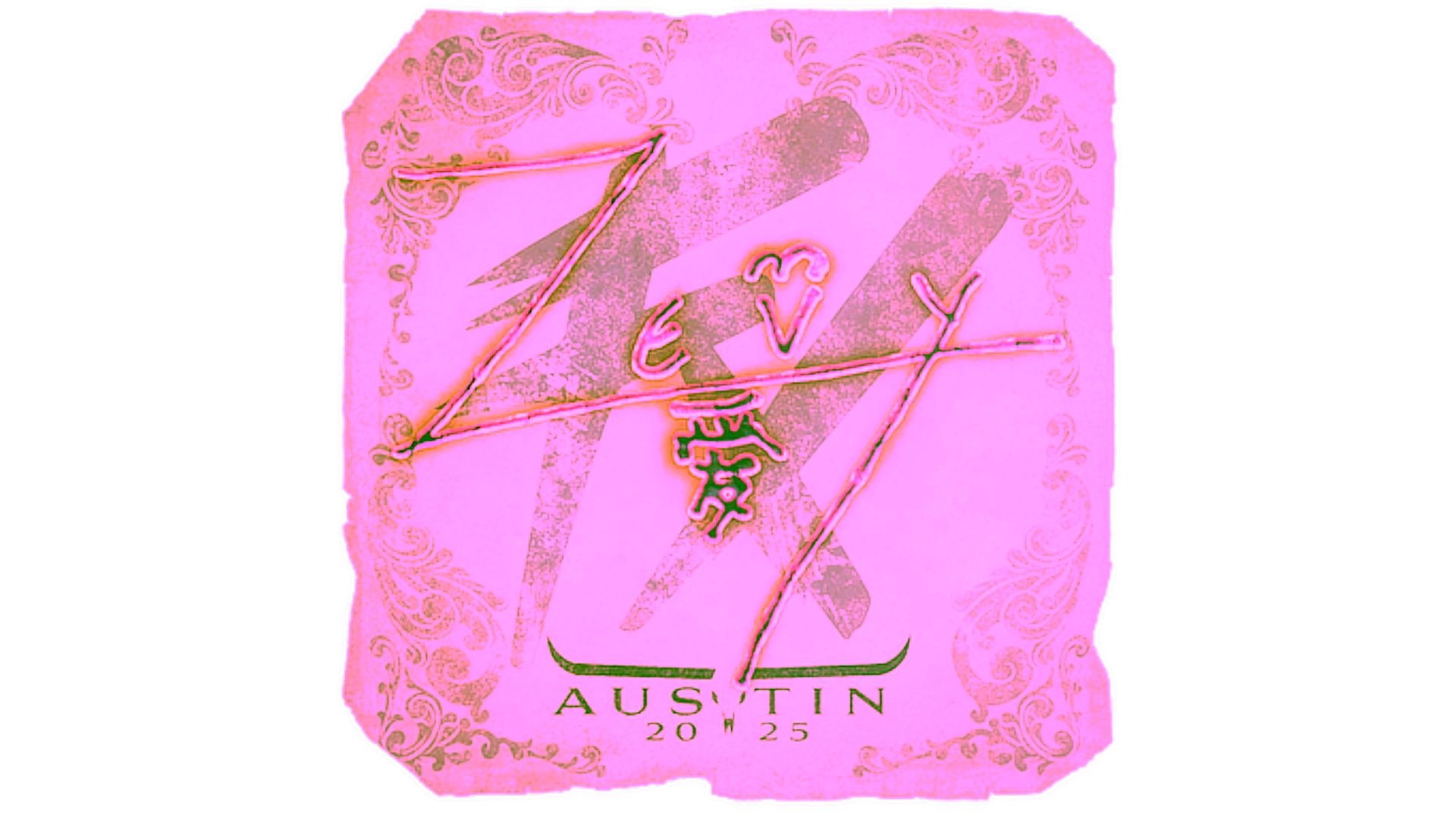 Display for Sticker | zevy | Austin 2025