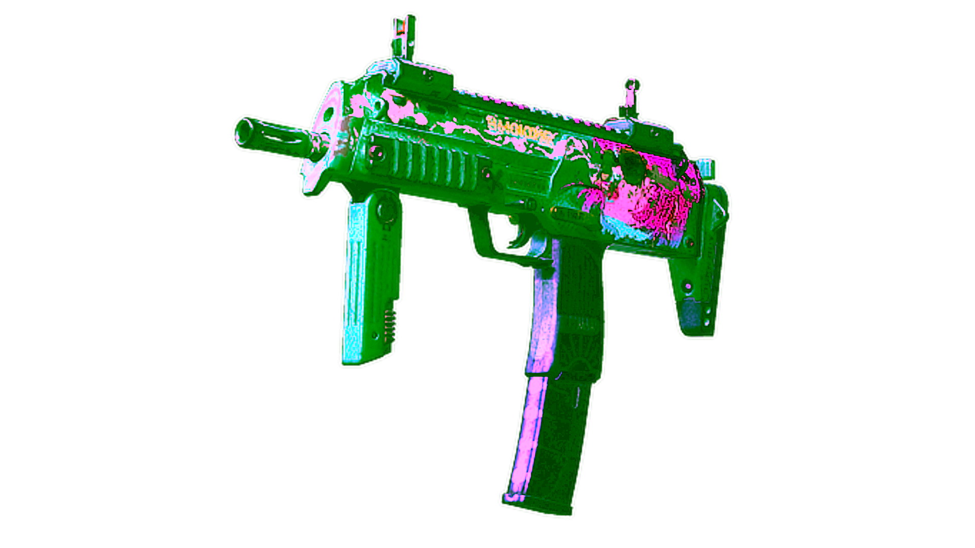 StatTrak™ MP7 | Smoking Kills (Battle-Scarred) için görüntü