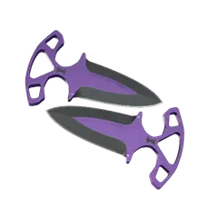 ★ StatTrak™ Shadow Daggers | Ultraviolet (Well-Worn)