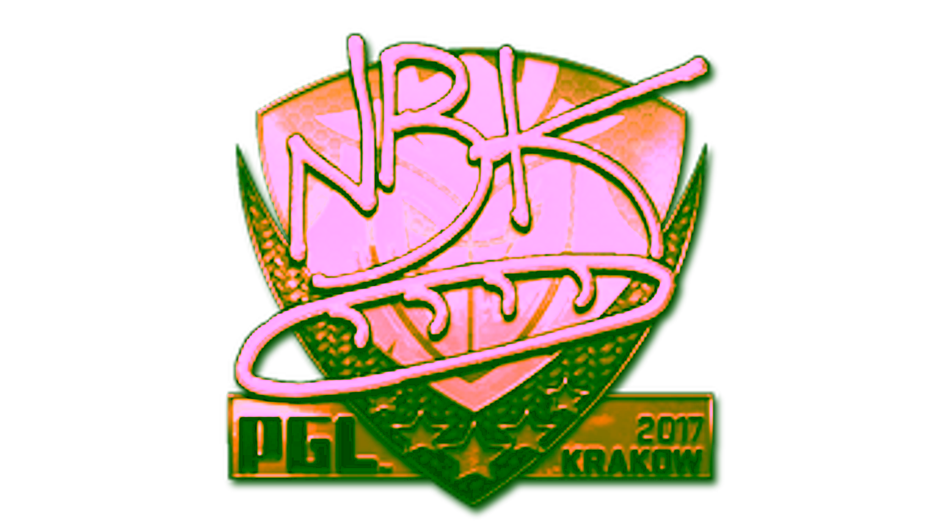 Display for Sticker | NBK- (Gold) | Krakow 2017