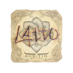 Sticker latto Austin 2025