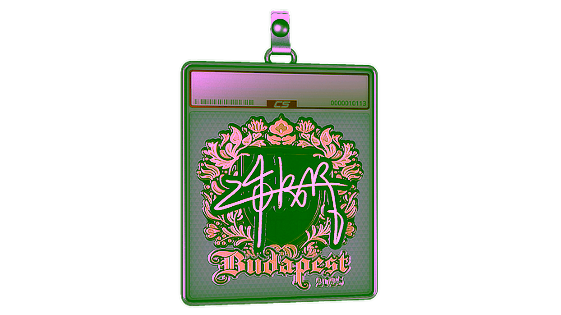 Display for Sticker Slab | z4KR (Gold) | Budapest 2025