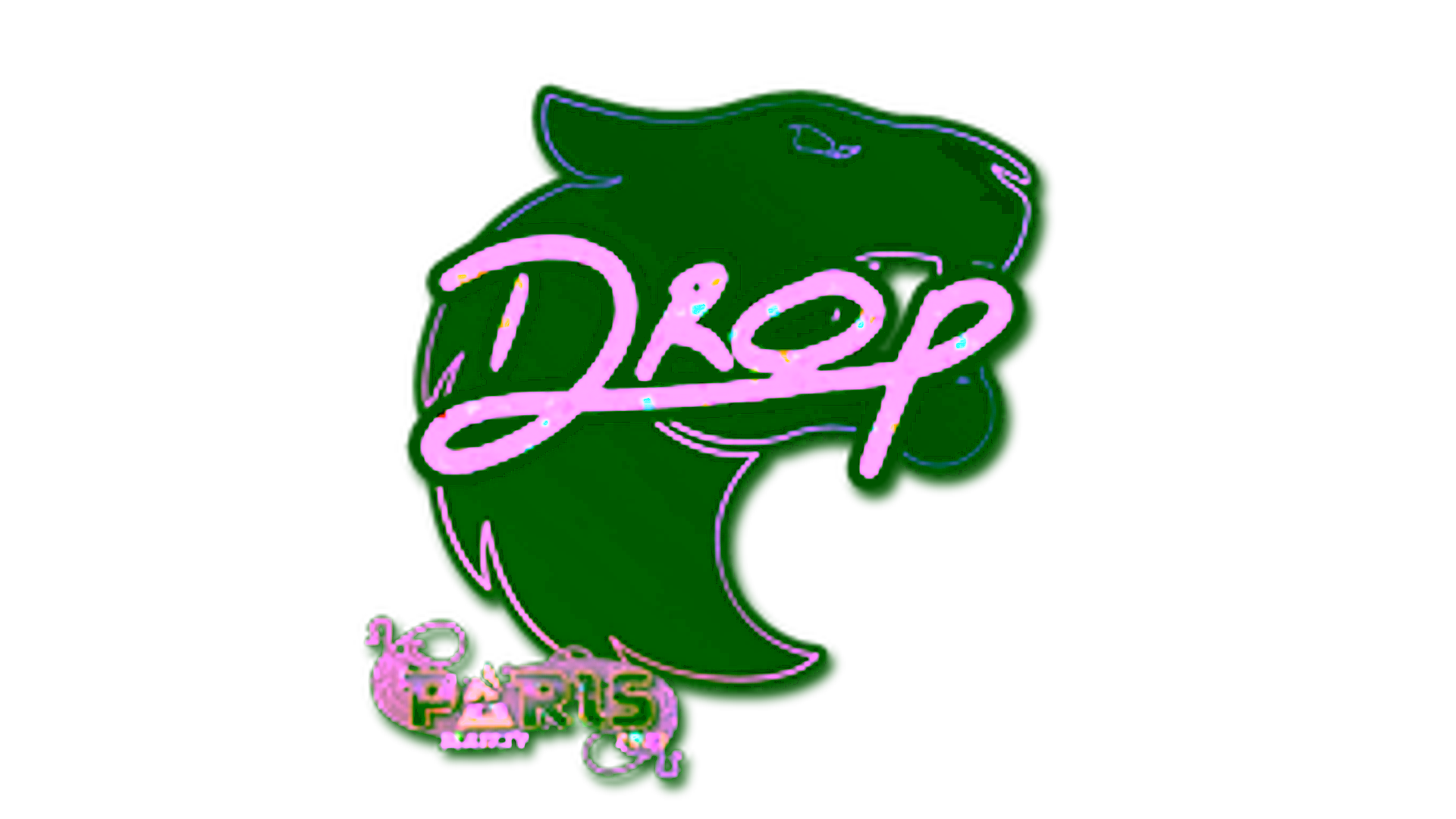 Display for Sticker | drop (Glitter) | Paris 2023