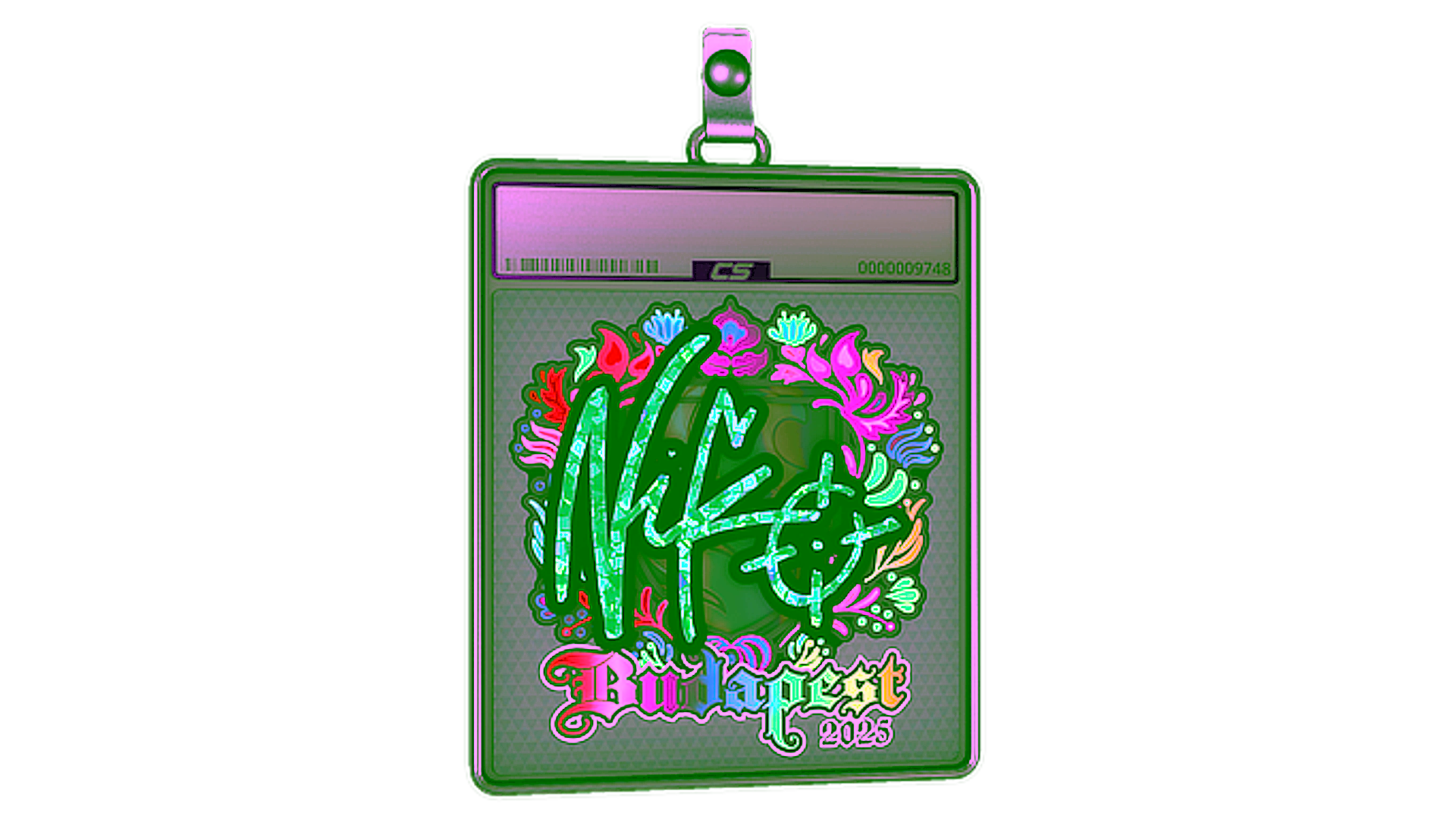 Display for Sticker Slab | NiKo (Holo) | Budapest 2025