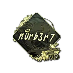 Sticker | n0rb3r7 (Gold) | Rio 2022