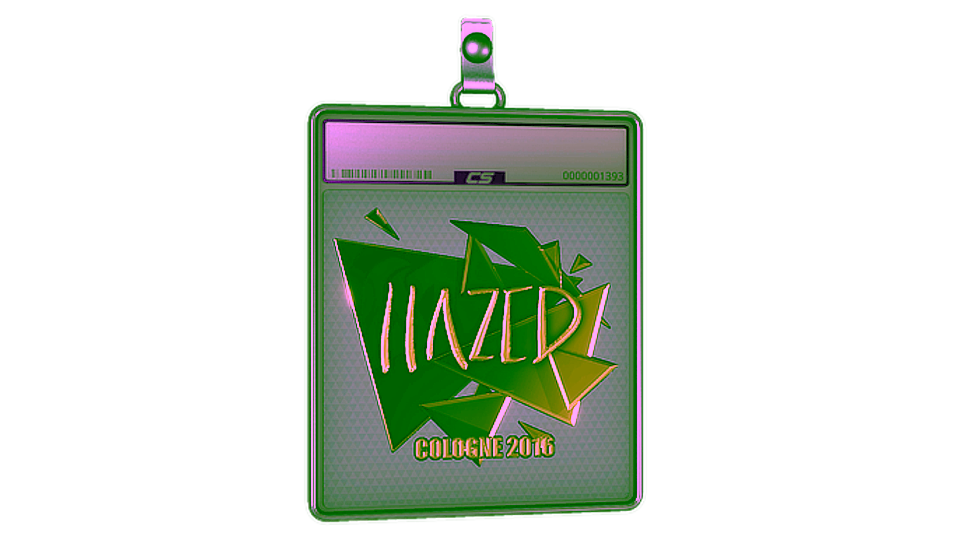 Display for Sticker Slab | hazed (Gold) | Cologne 2016