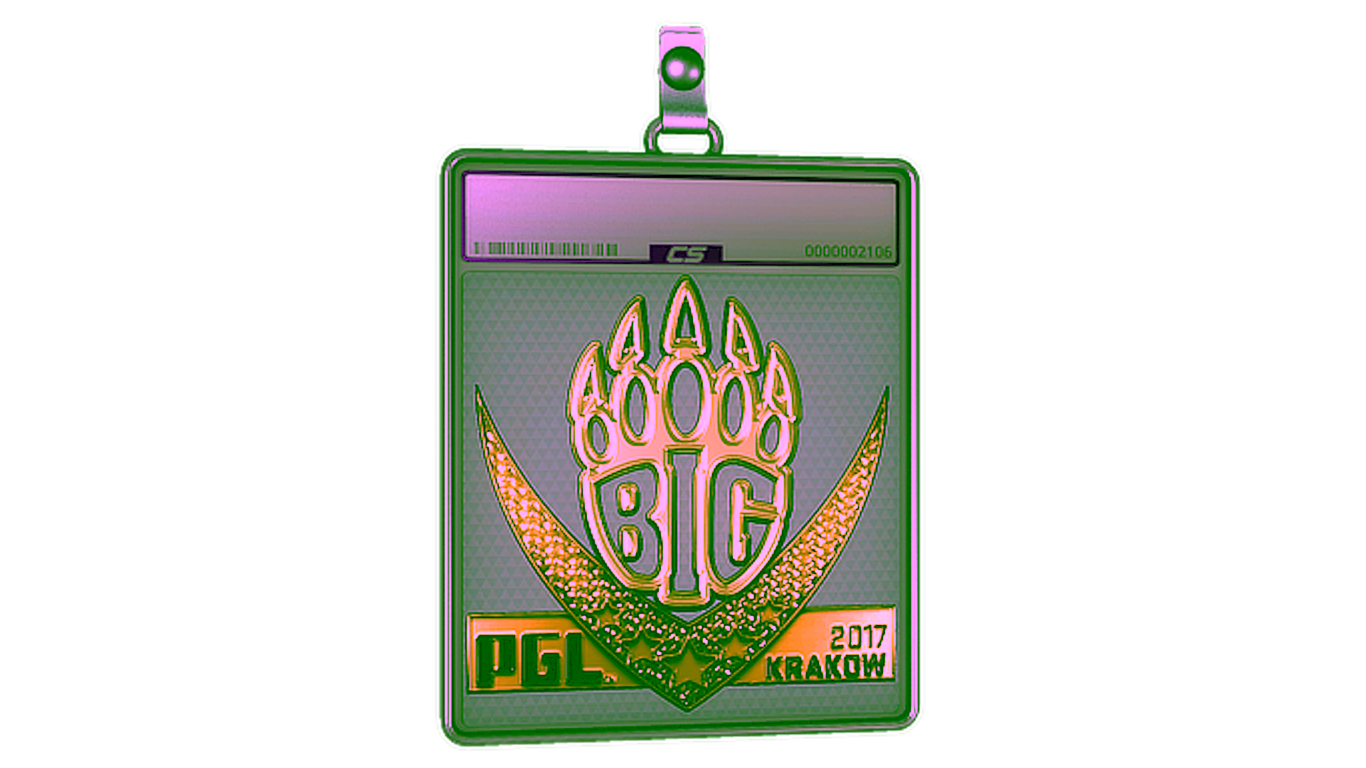 Visar för Sticker Slab | BIG (Gold) | Krakow 2017