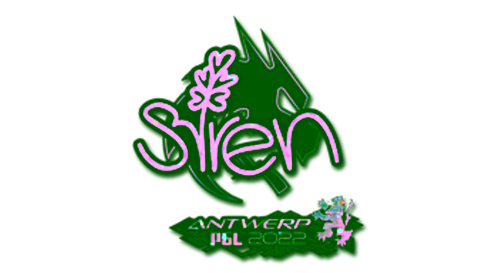 Display for Sticker | S1ren (Glitter) | Antwerp 2022