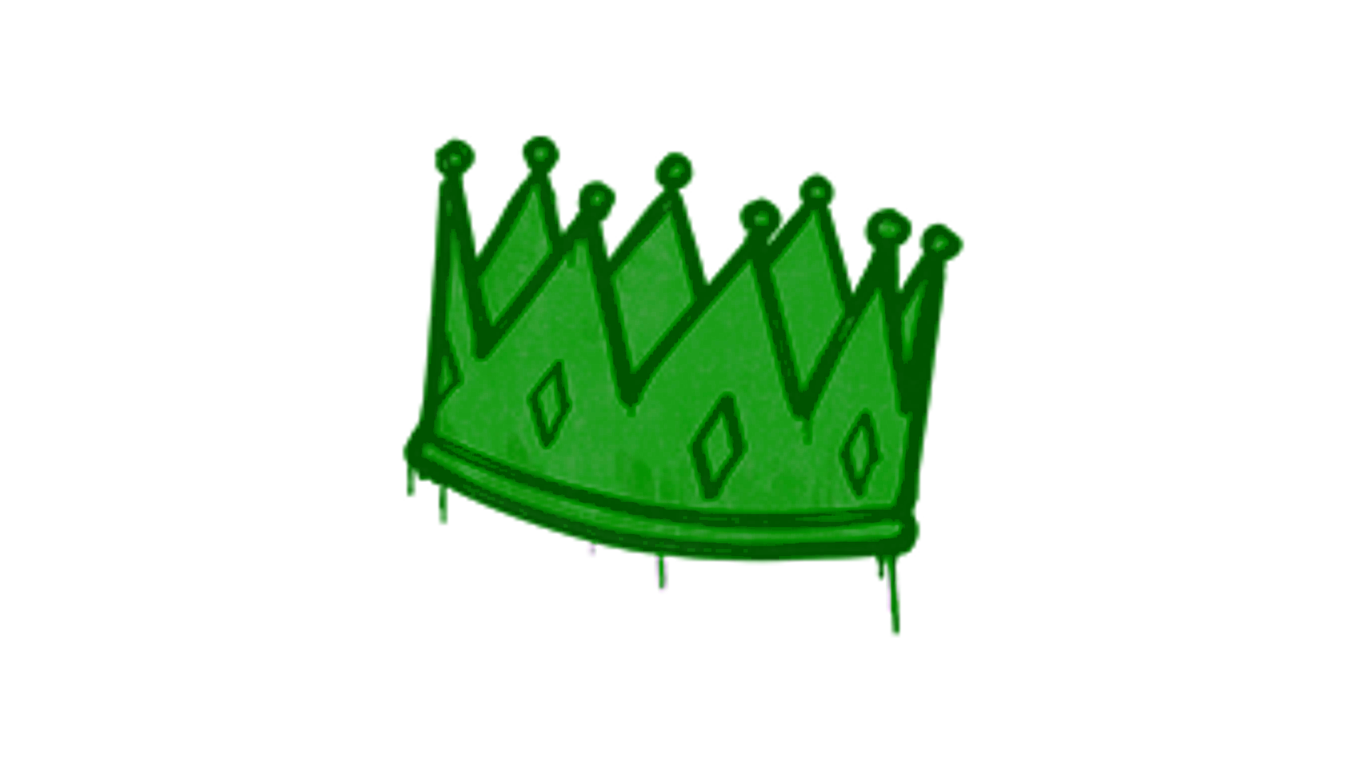 Display for Sealed Graffiti | King Me (Jungle Green)