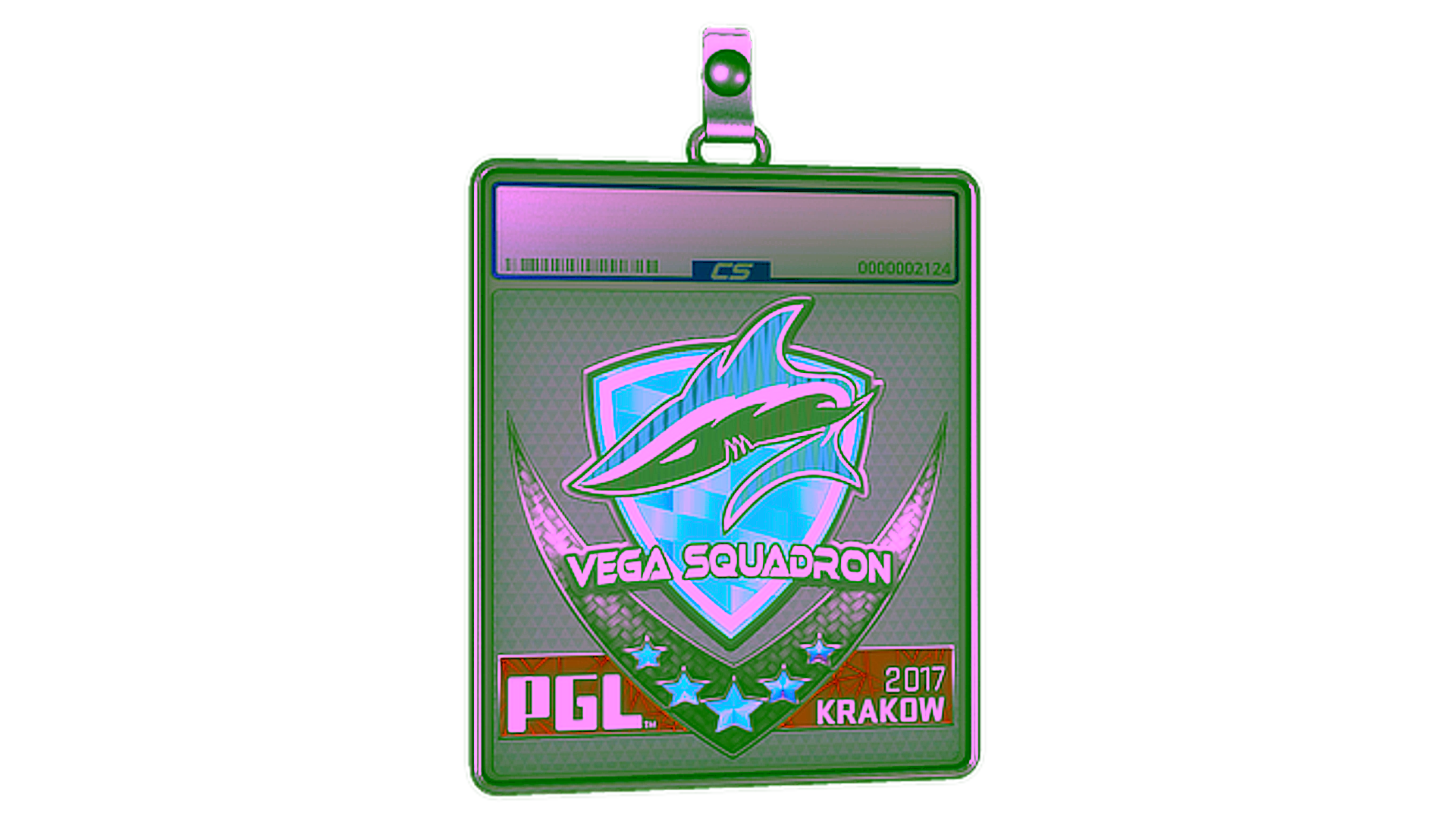 Display for Sticker Slab | Vega Squadron (Holo) | Krakow 2017