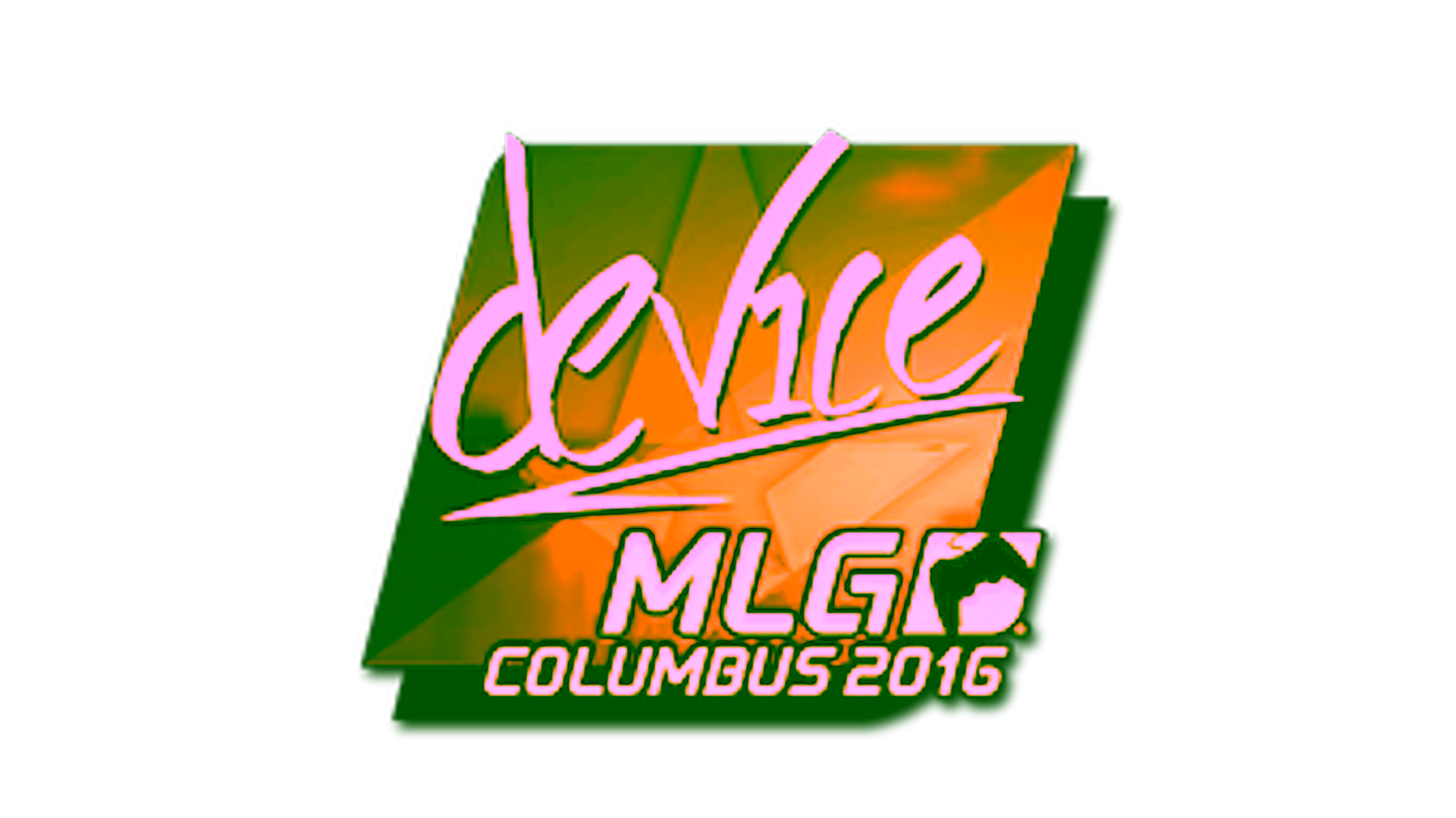 Visar för Sticker | device (Gold) | MLG Columbus 2016