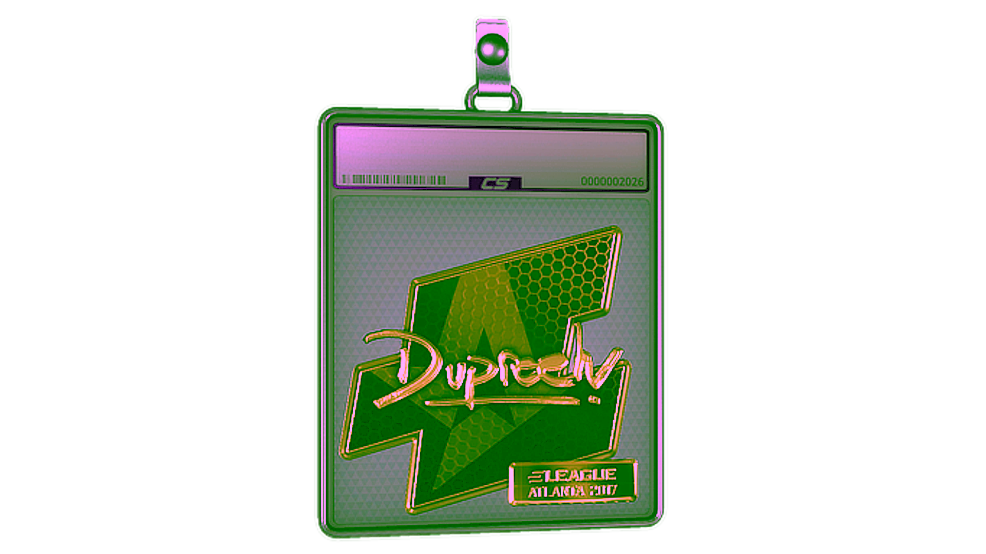 Display for Sticker Slab | dupreeh (Gold) | Atlanta 2017