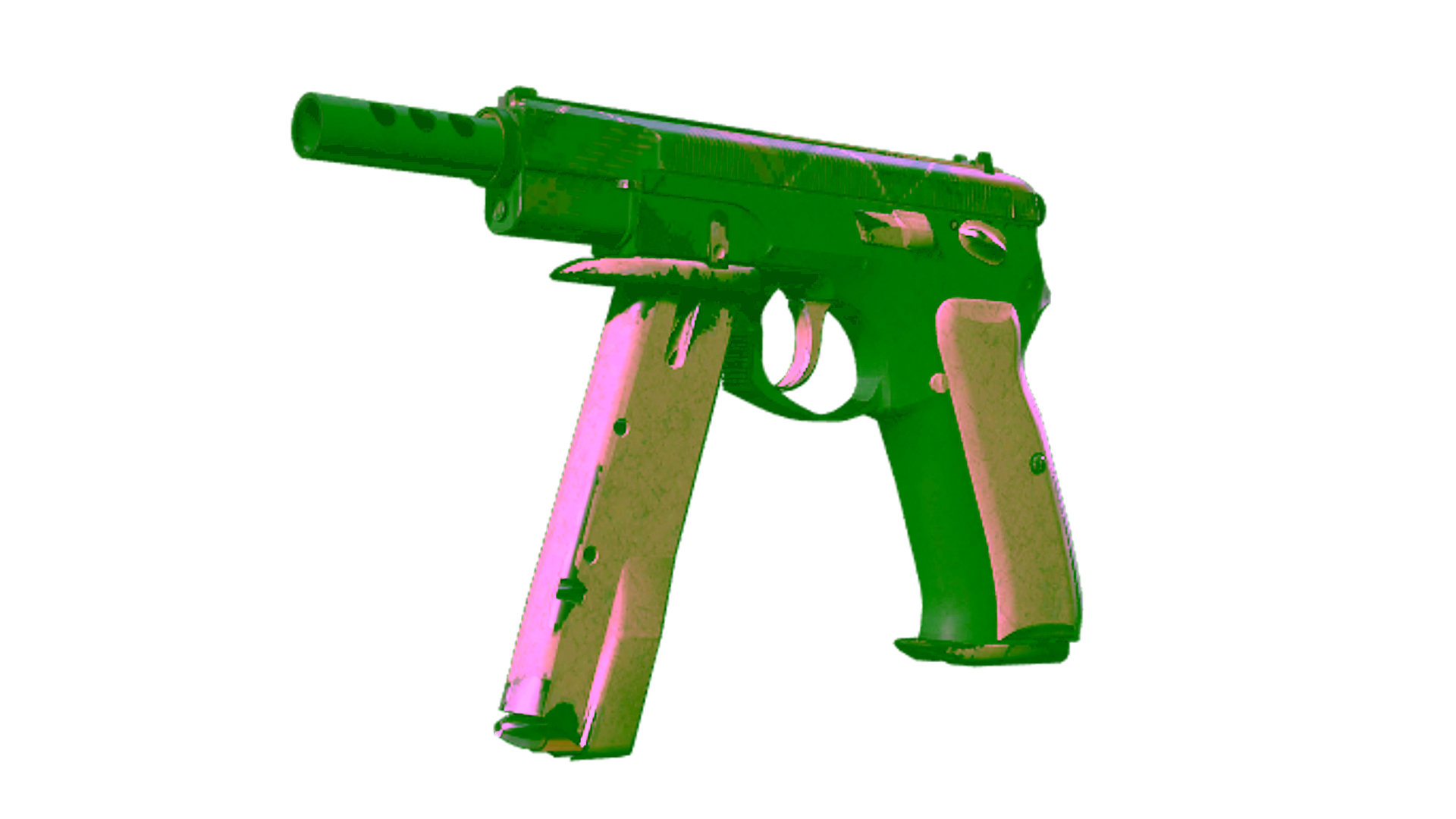 Display for Souvenir CZ75-Auto | Green Plaid (Well-Worn)