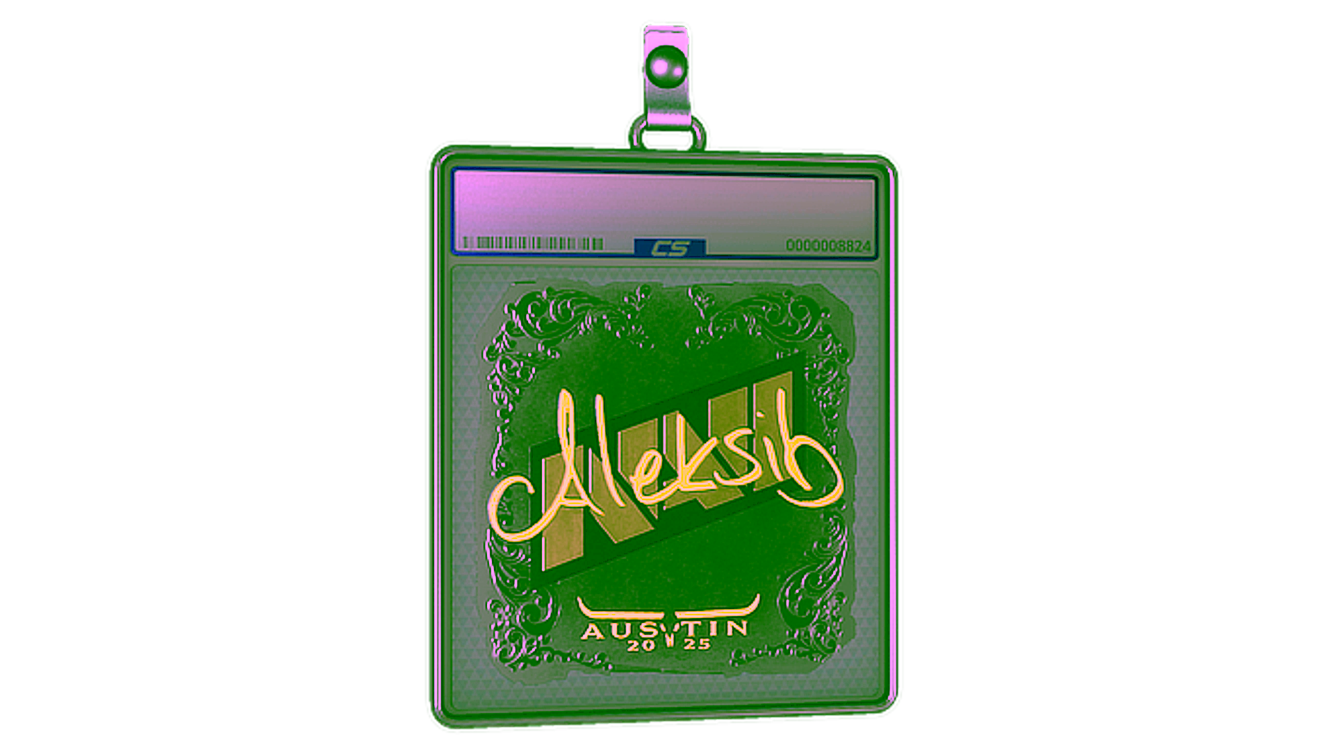 Visar för Sticker Slab | Aleksib (Foil) | Austin 2025