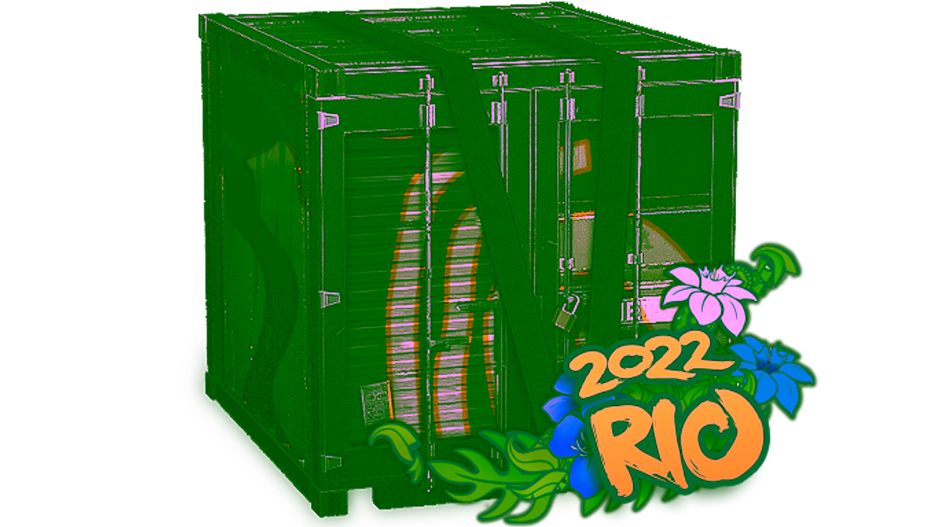 Display for Rio 2022 Storage Unit with Paper Stickers