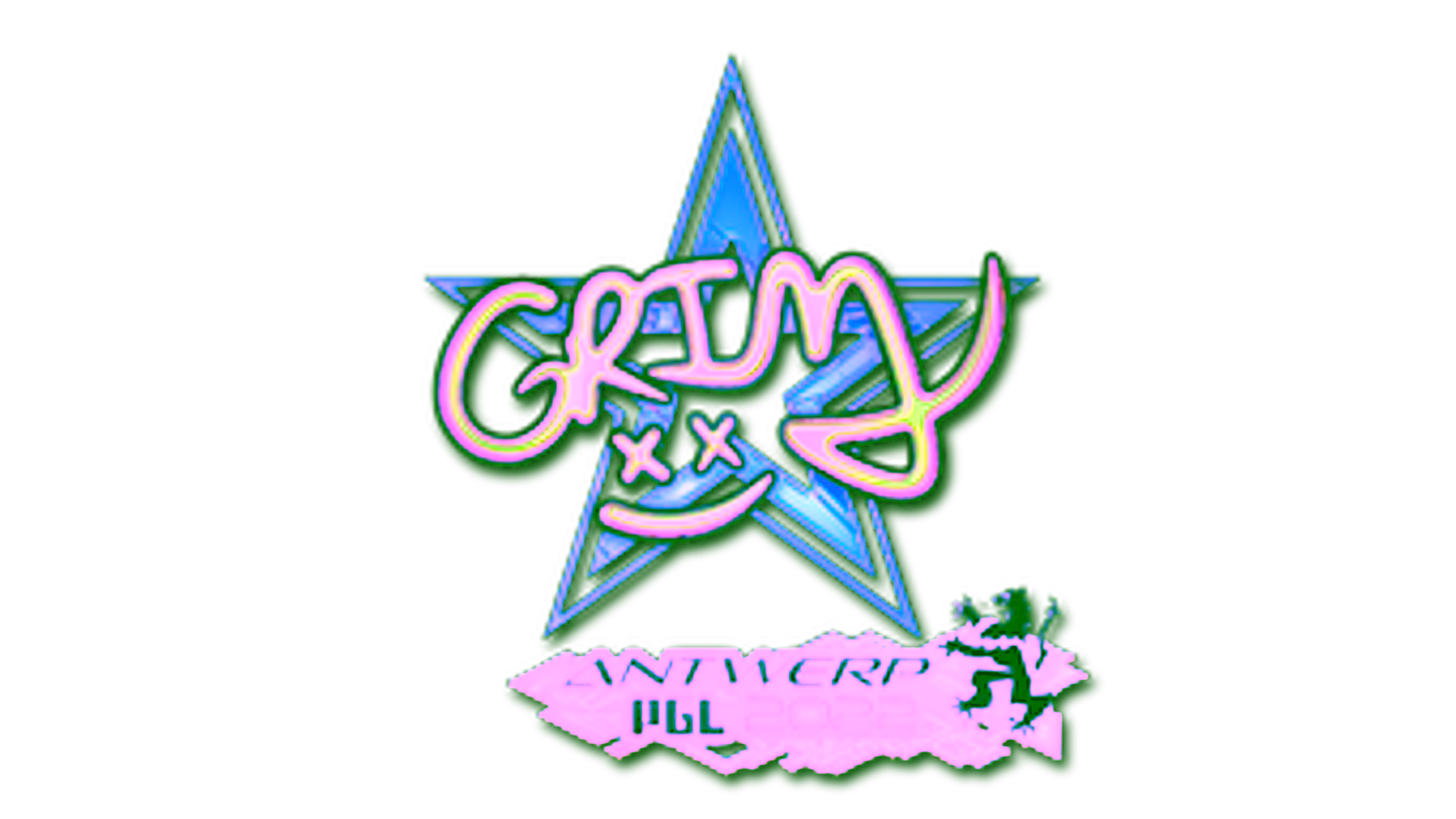 Display for Sticker | Grim (Holo) | Antwerp 2022