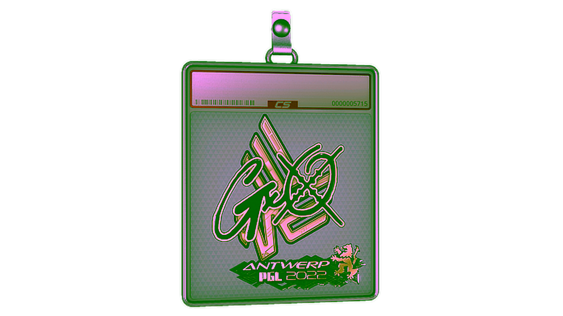 Display for Sticker Slab | gxx- (Gold) | Antwerp 2022