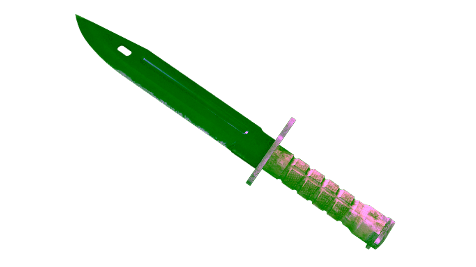 Display for ★ StatTrak™ Bayonet | Blue Steel (Battle-Scarred)