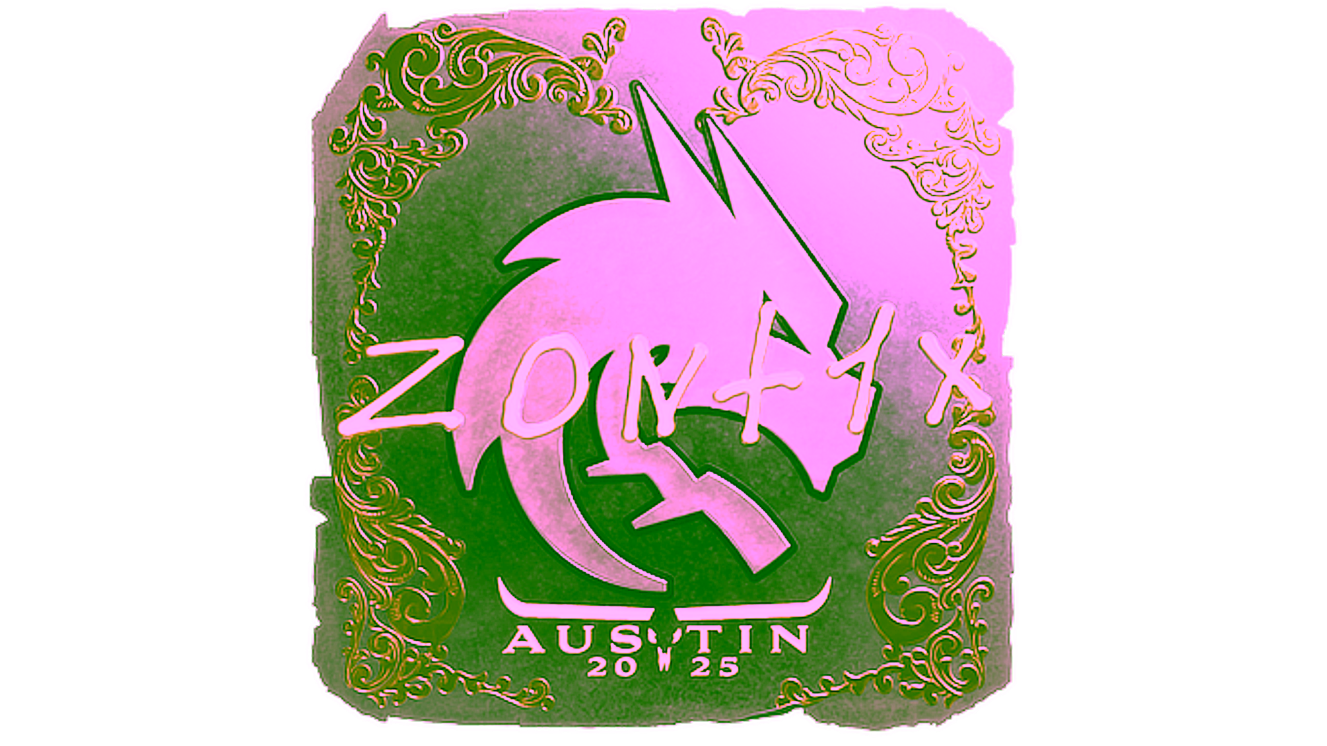 Rodyti Sticker | zont1x (Gold) | Austin 2025