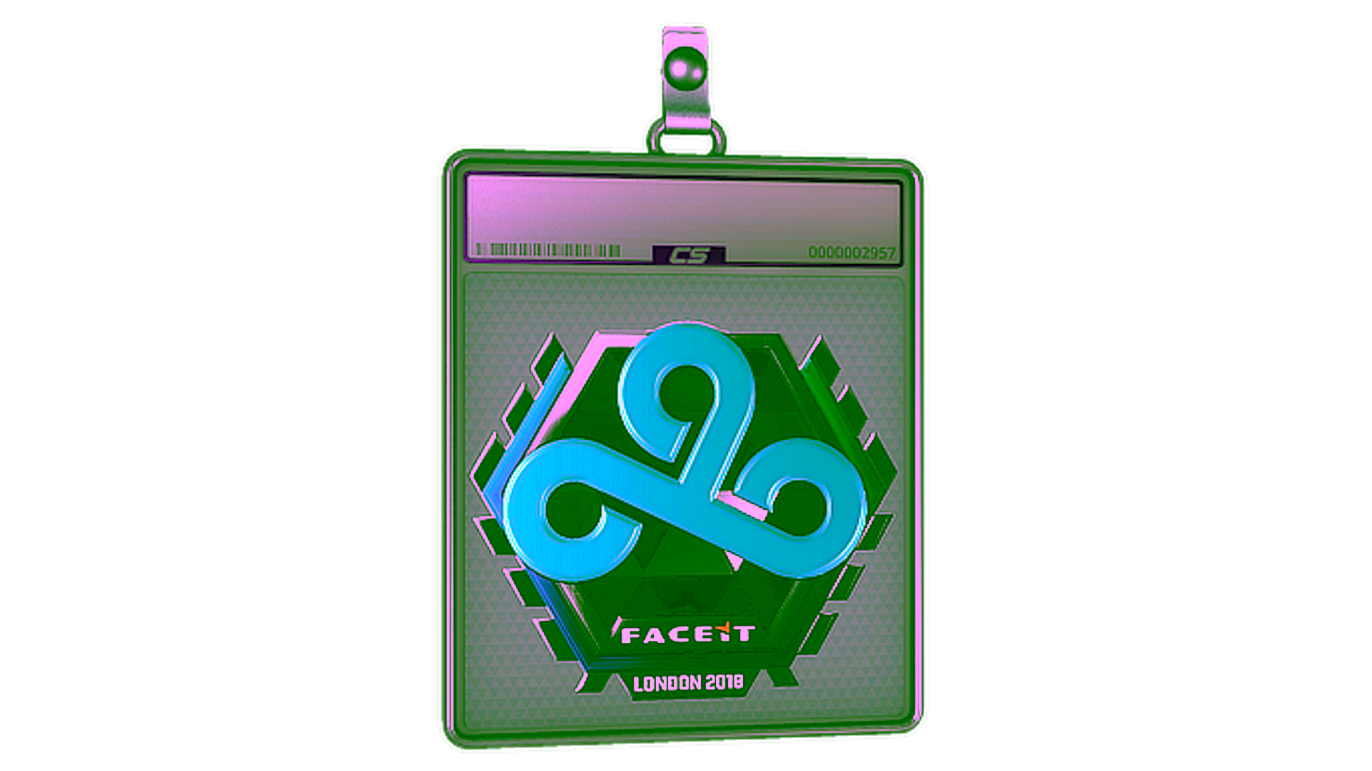 Sticker Slab | Cloud9 (Foil) | London 2018 için görüntü