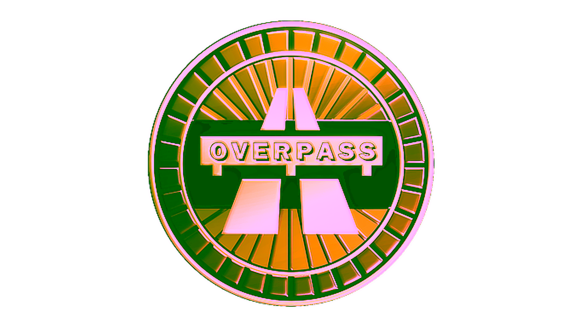 Display for Sticker | Overpass (Gold)