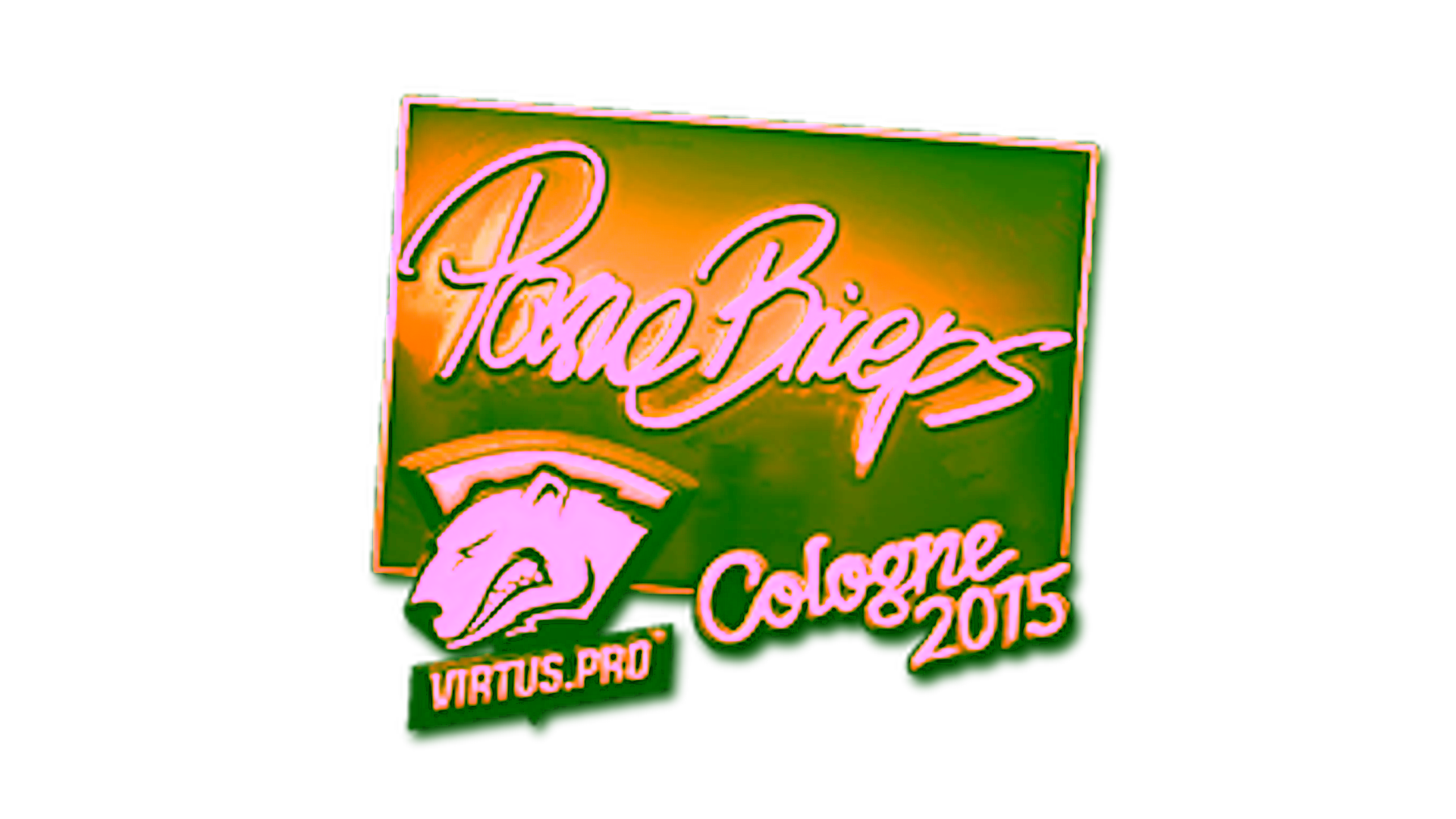 Visar för Sticker | pashaBiceps (Gold) | Cologne 2015