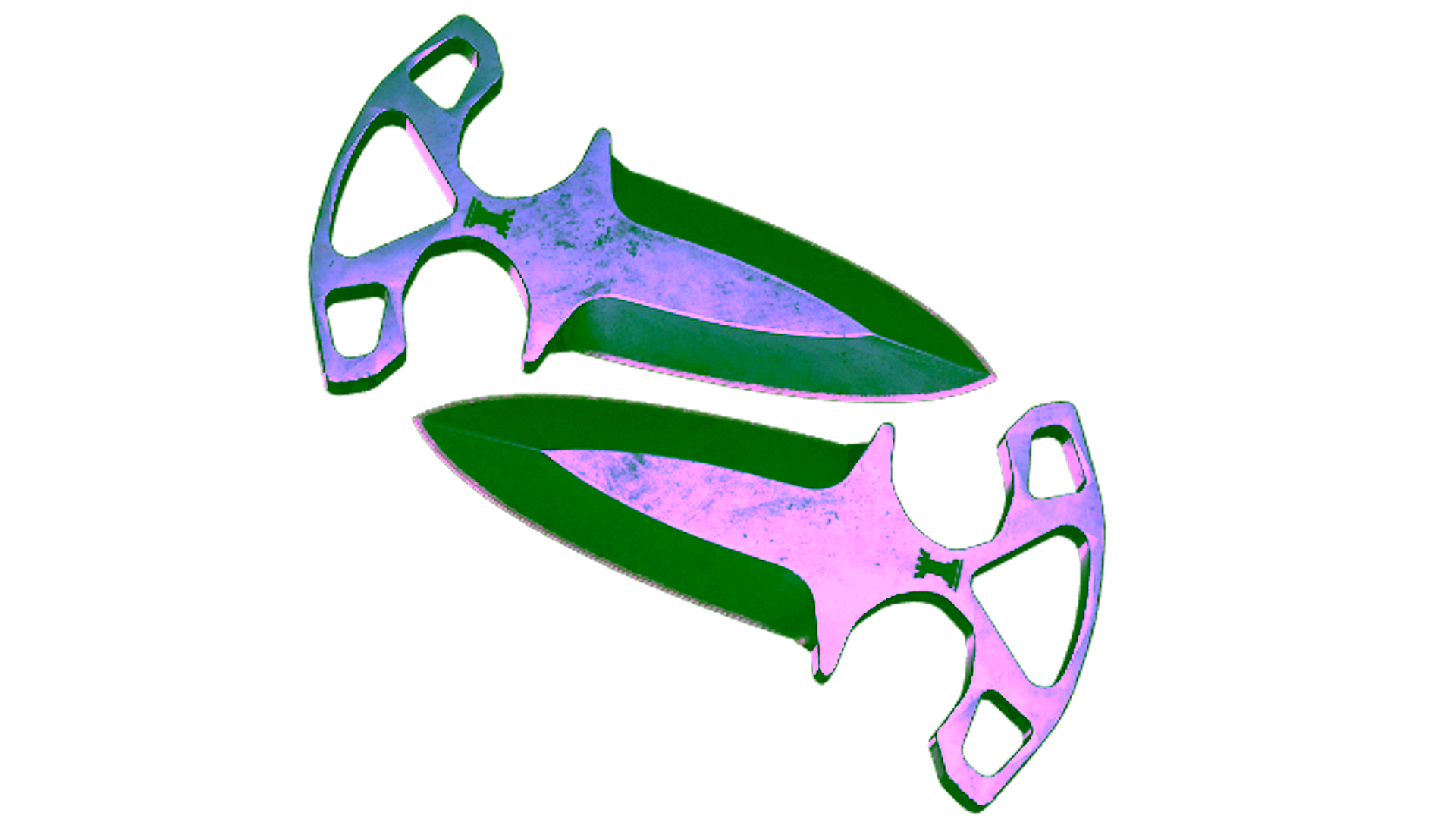 Display for ★ StatTrak™ Shadow Daggers | Blue Steel (Battle-Scarred)