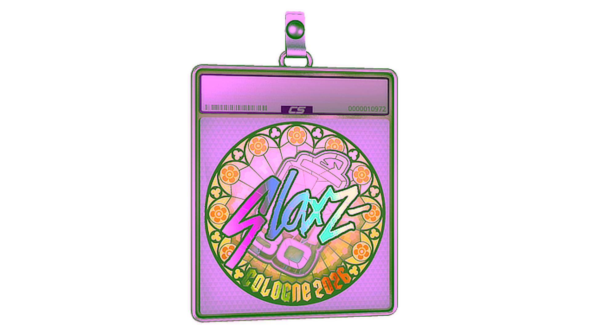 Display for Sticker Slab | slaxz- (Holo) | Cologne 2026