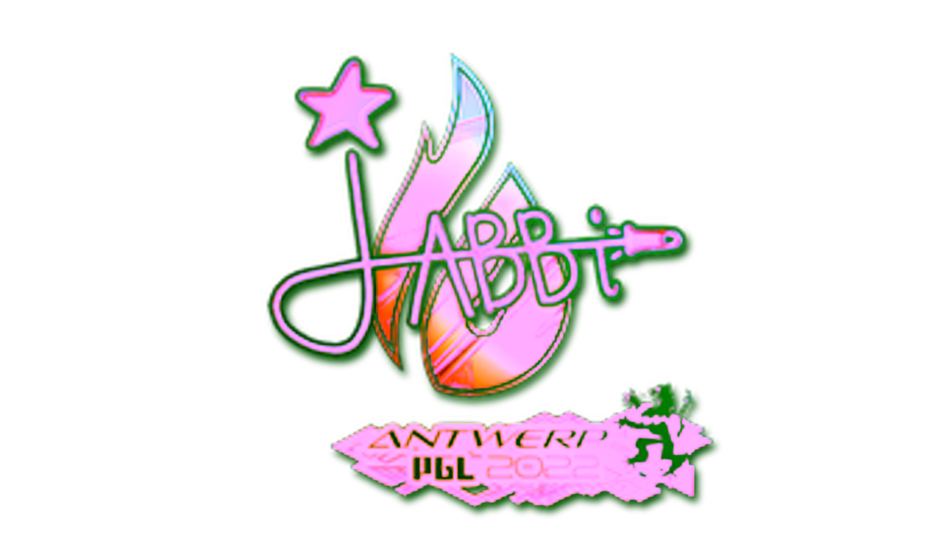 Display for Sticker | jabbi (Holo) | Antwerp 2022