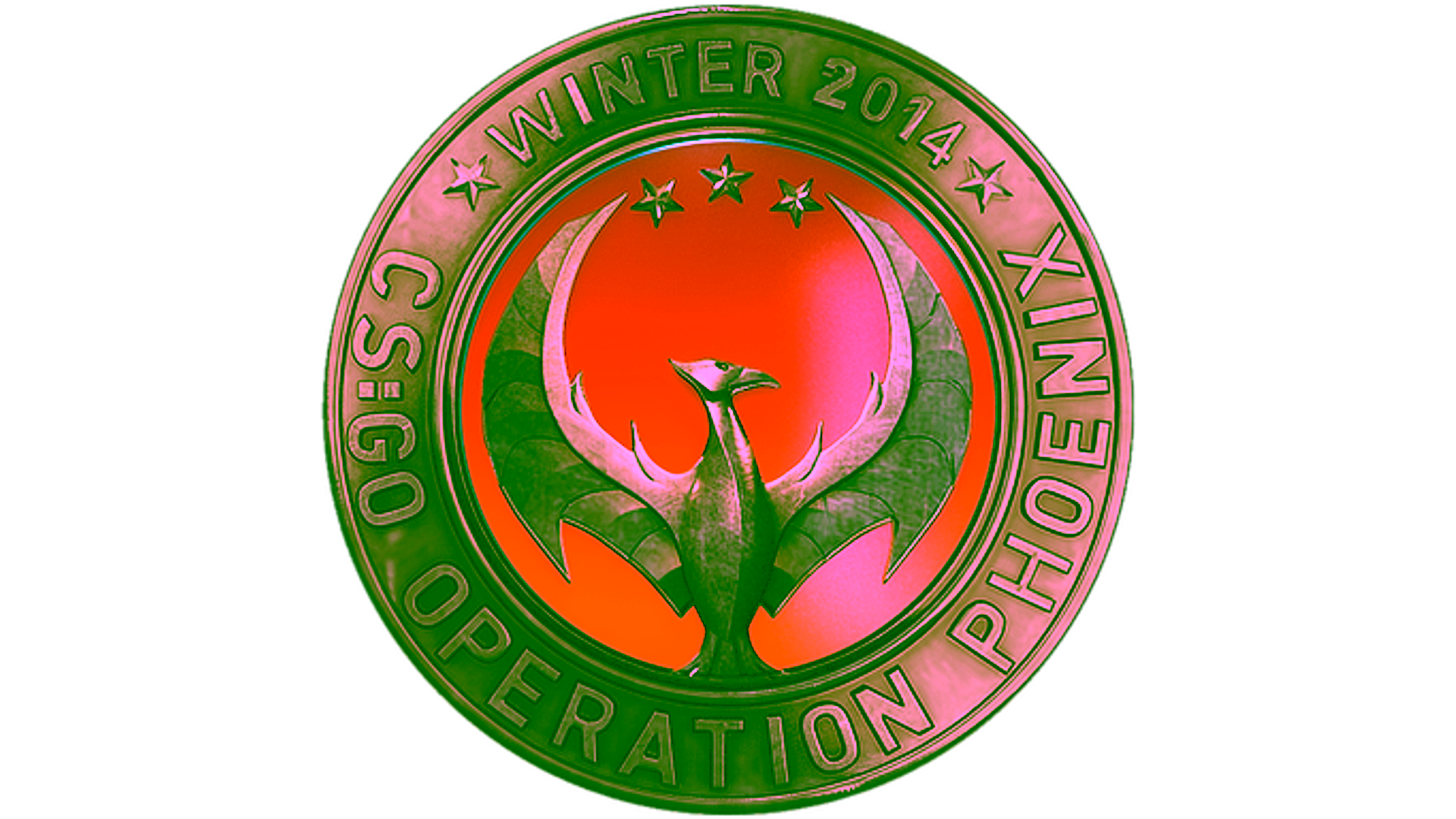 Display for Operation Phoenix Challenge Coin