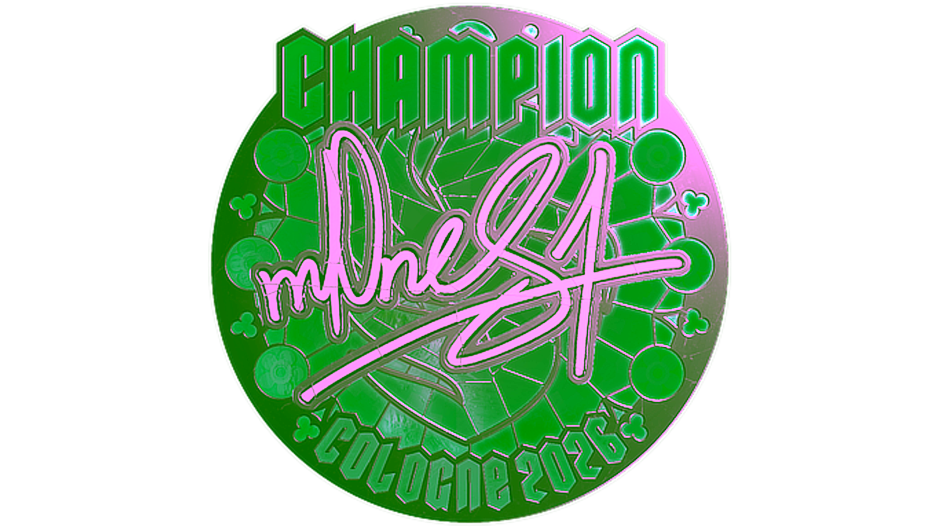 Display for Sticker | m0NESY (Foil, Champion) | Cologne 2026
