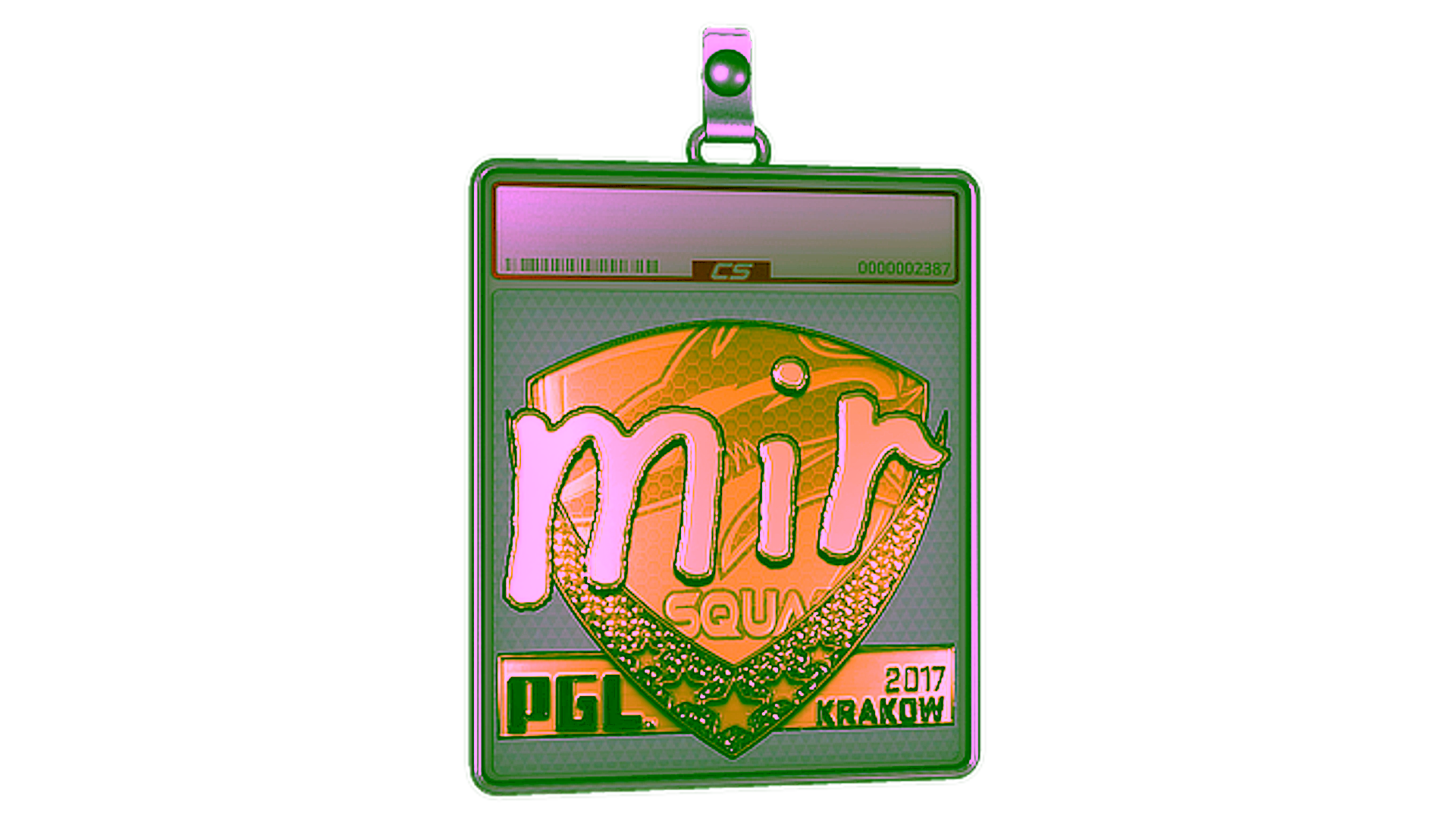 Display for Sticker Slab | mir (Gold) | Krakow 2017