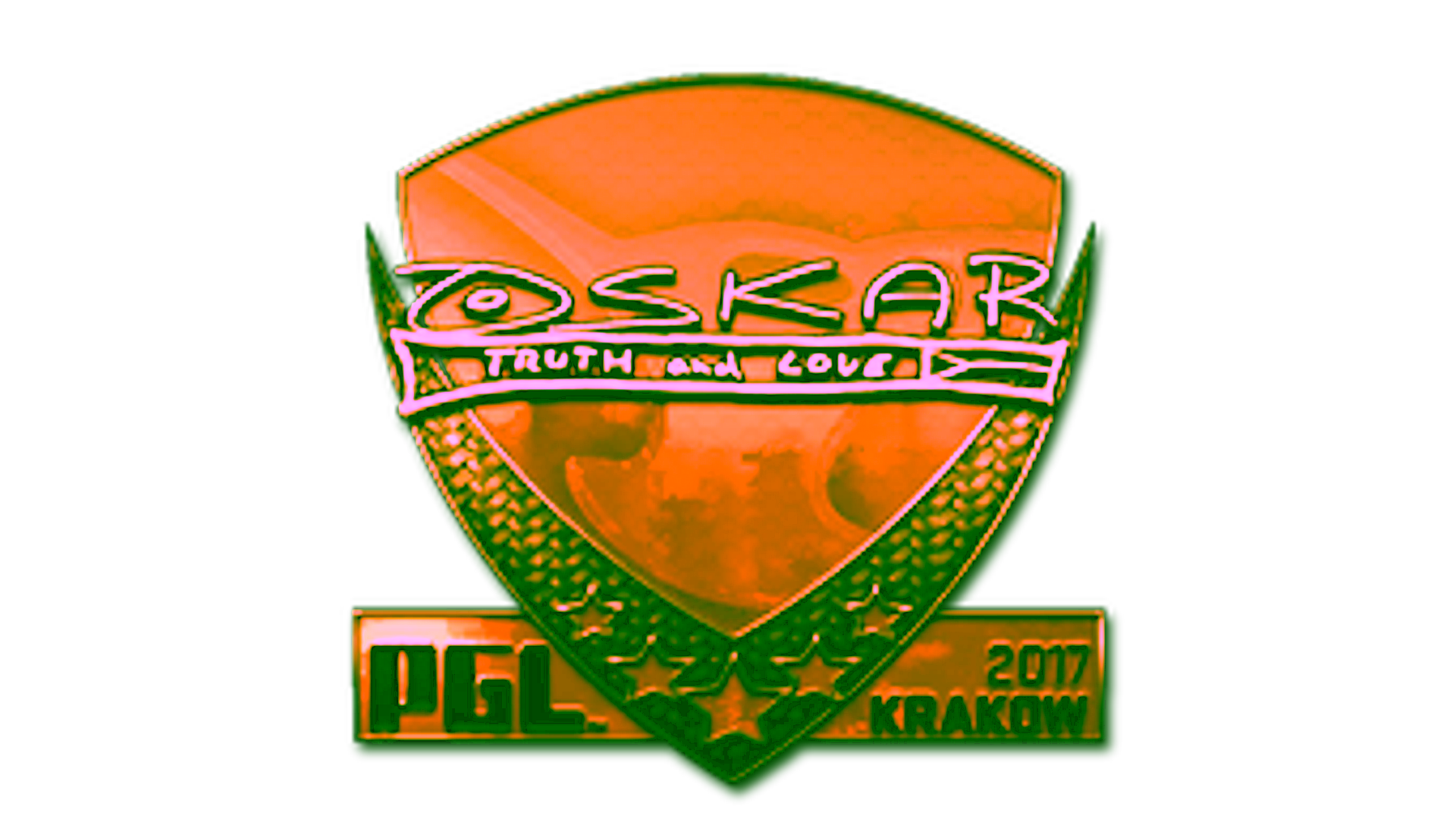 Rodyti Sticker | oskar (Gold) | Krakow 2017