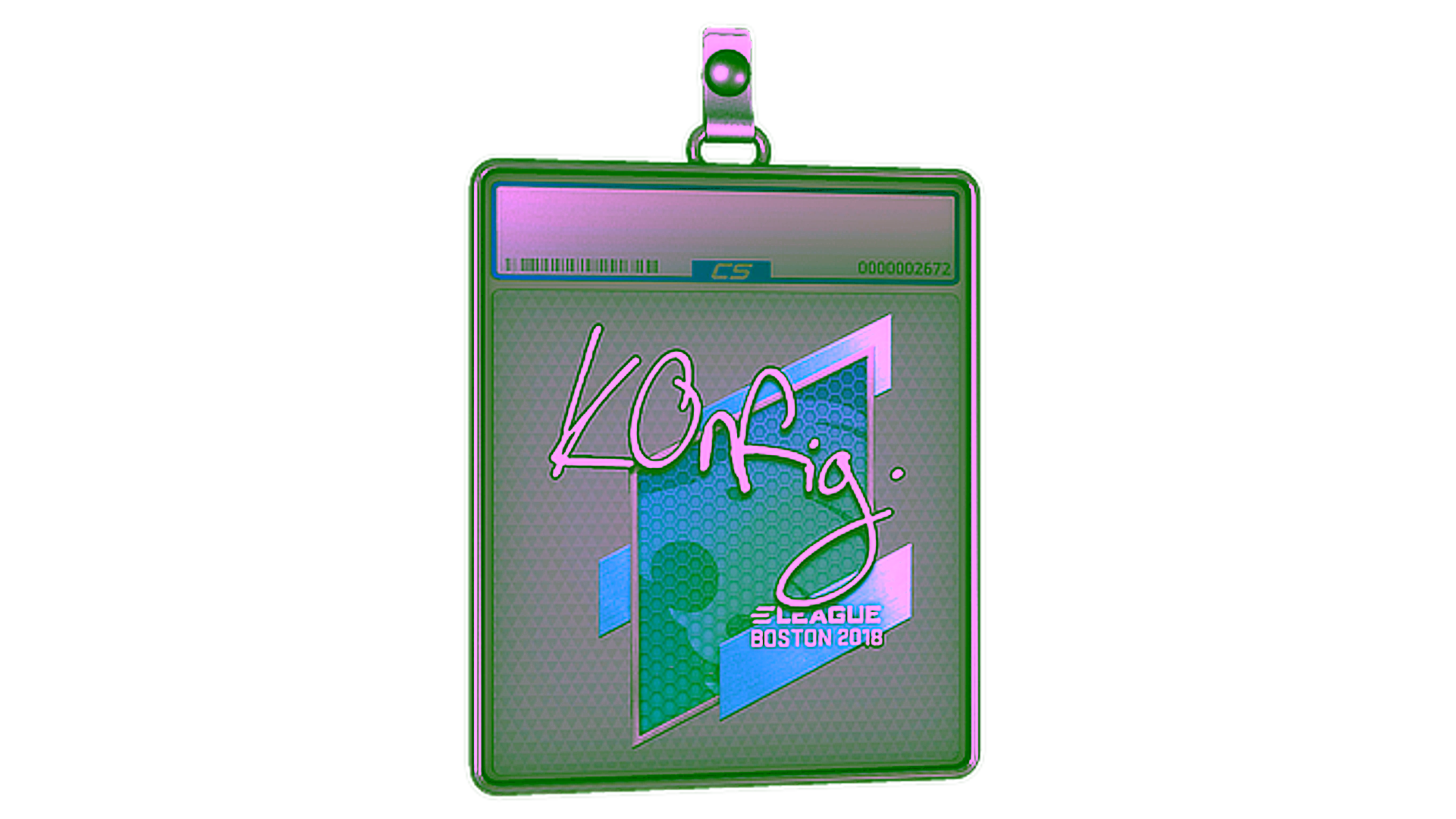 Display for Sticker Slab | k0nfig | Boston 2018