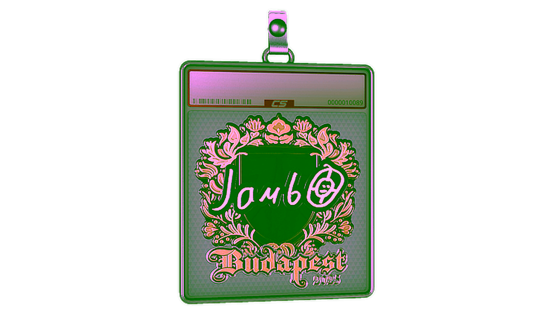 Visar för Sticker Slab | jambo (Gold) | Budapest 2025
