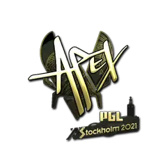 Sticker | apEX (Gold) | Stockholm 2021