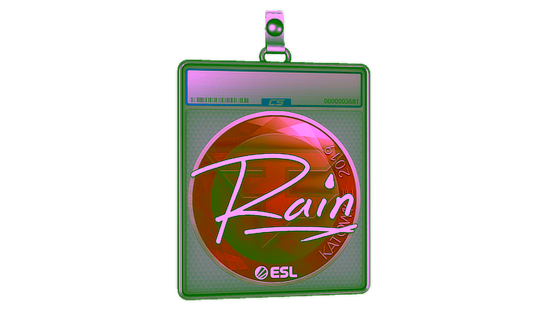 Display for Sticker Slab | rain | Katowice 2019
