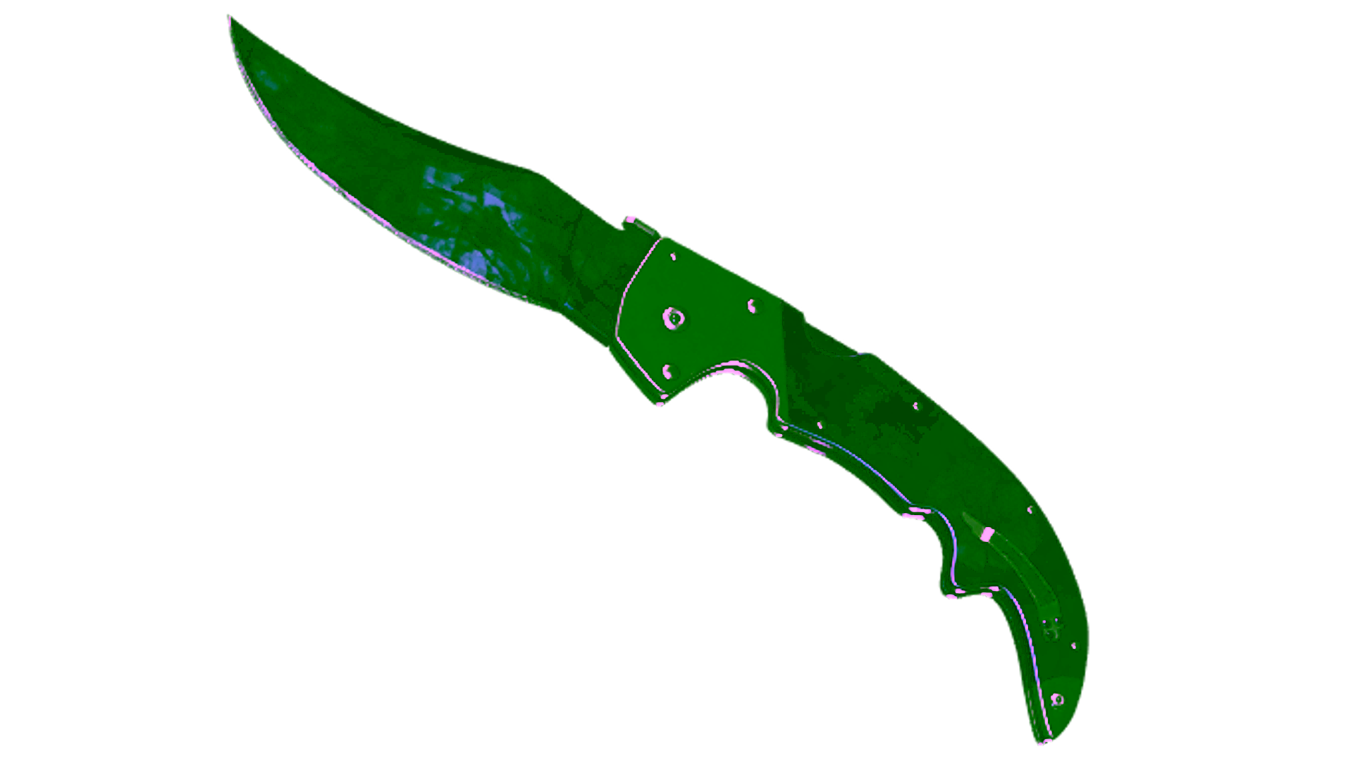 Display for ★ StatTrak™ Falchion Knife | Doppler Black Pearl (Minimal Wear)