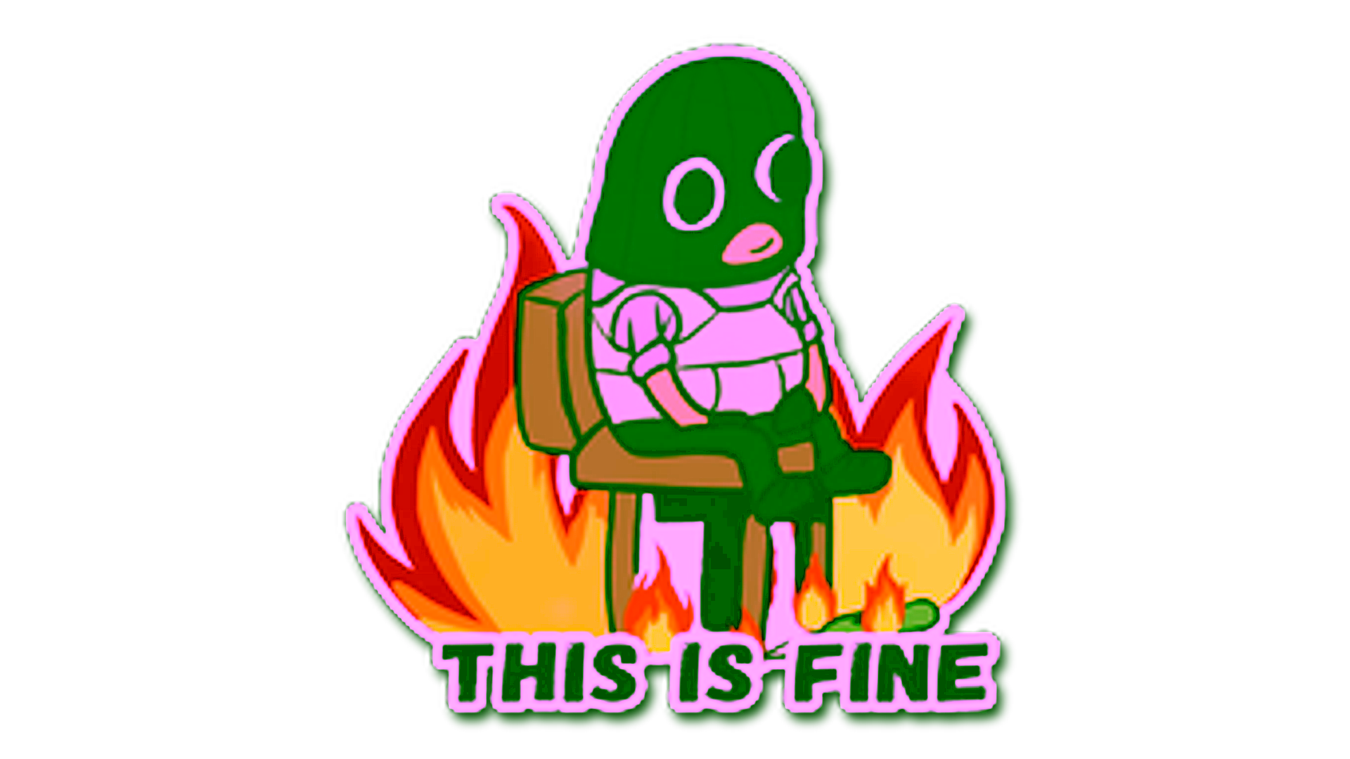 عرض لـ Sticker | This Is Fine (T)