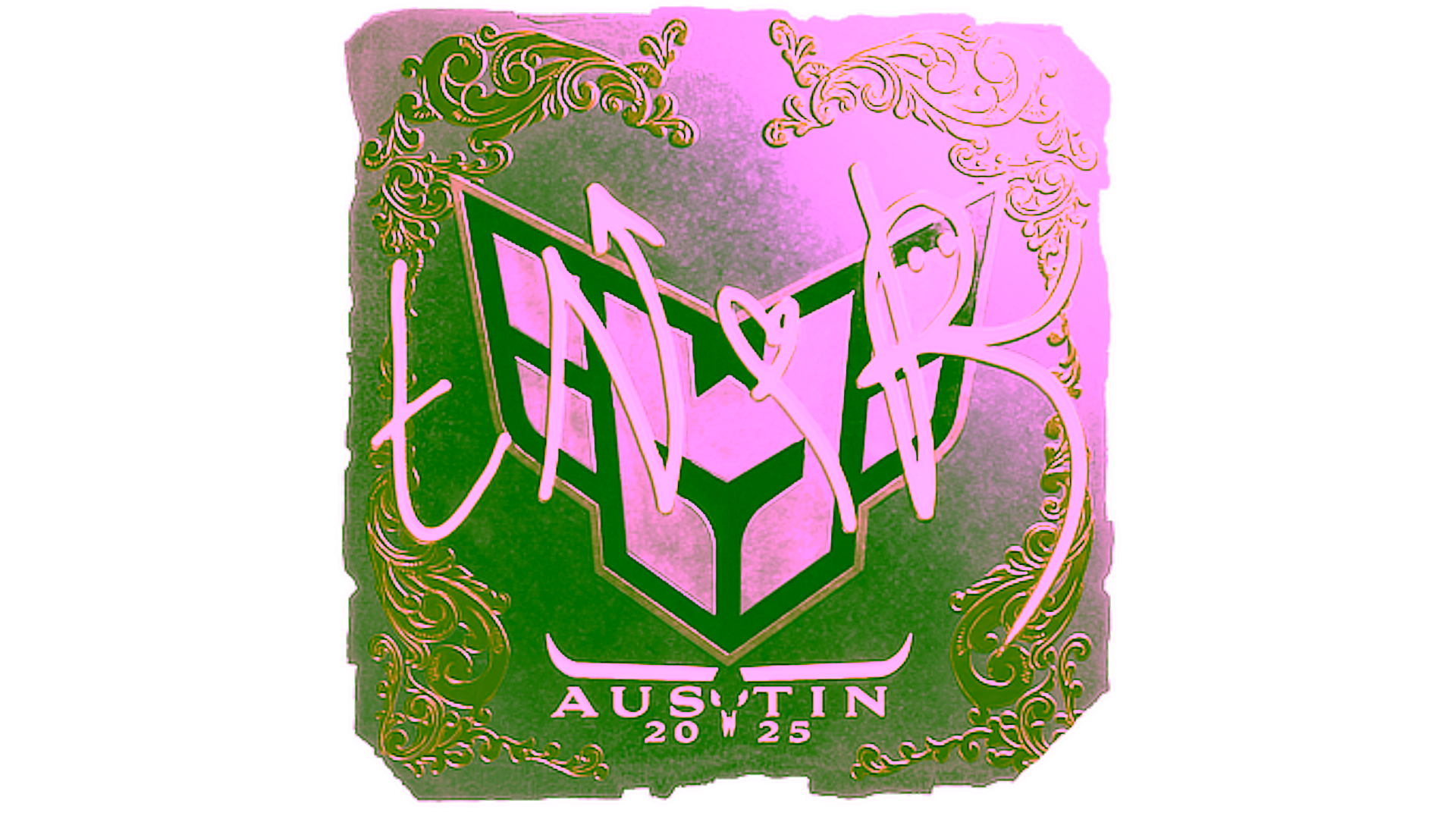 Display for Sticker | tN1R (Gold) | Austin 2025