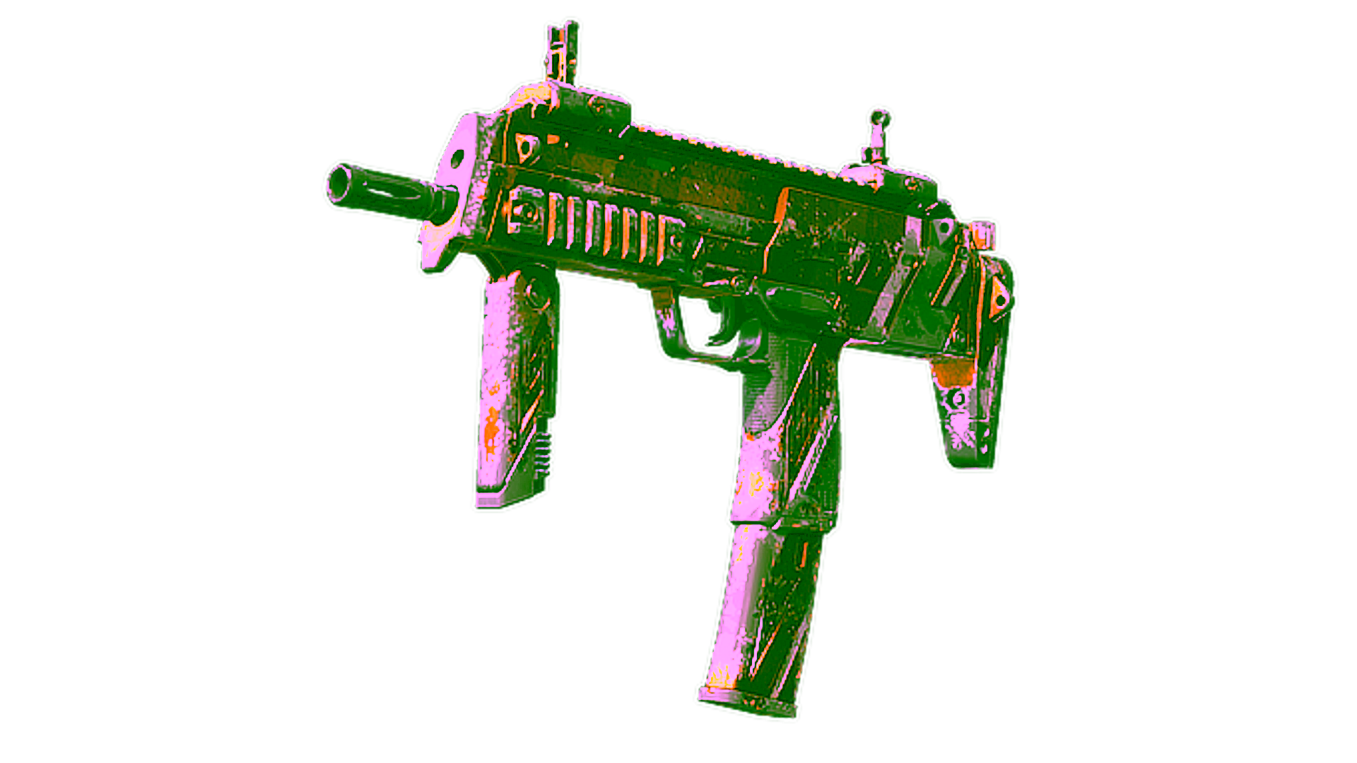Display for Souvenir MP7 | Amberline (Battle-Scarred)
