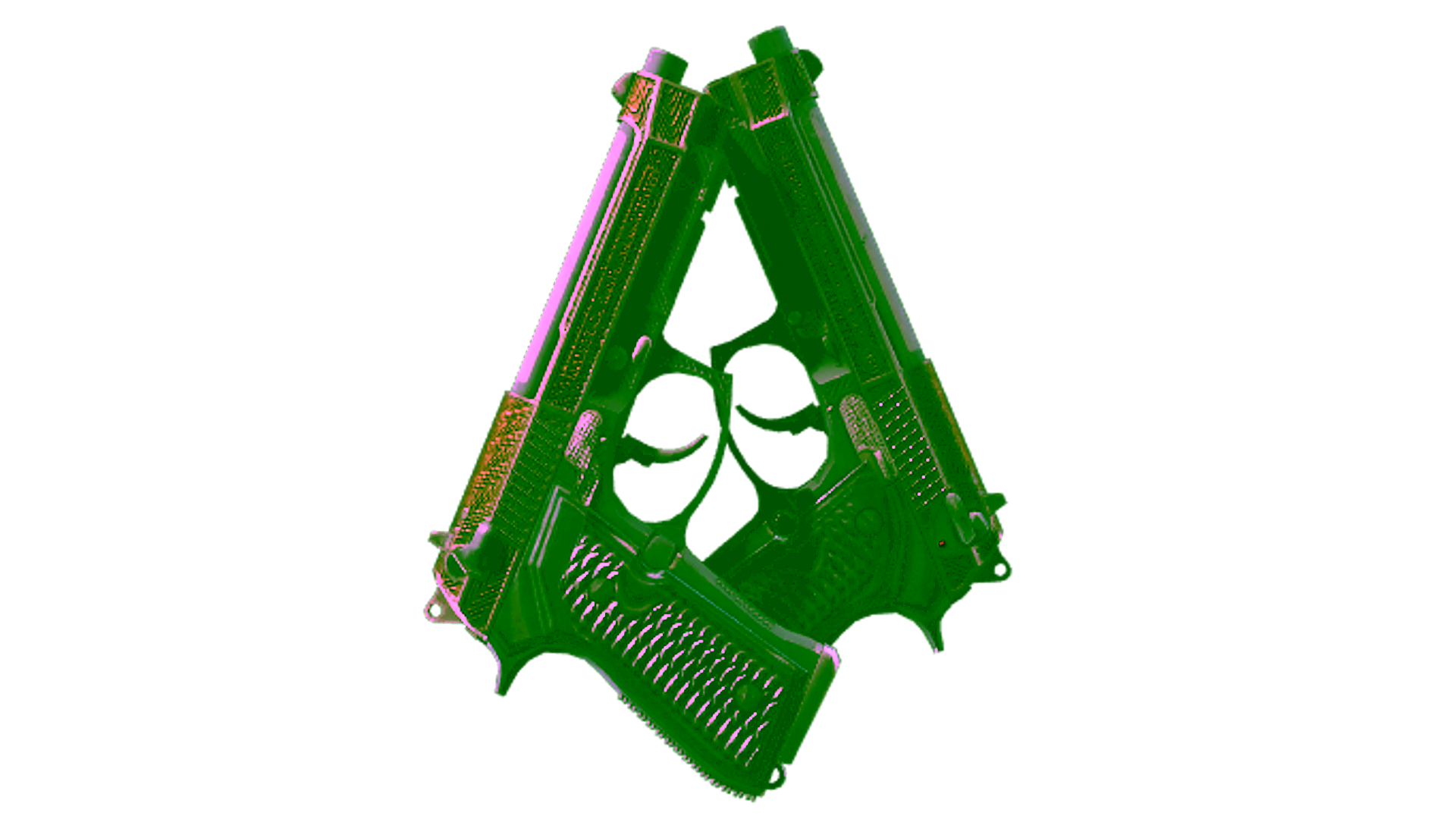 Display for Dual Berettas | Tread (Well-Worn)